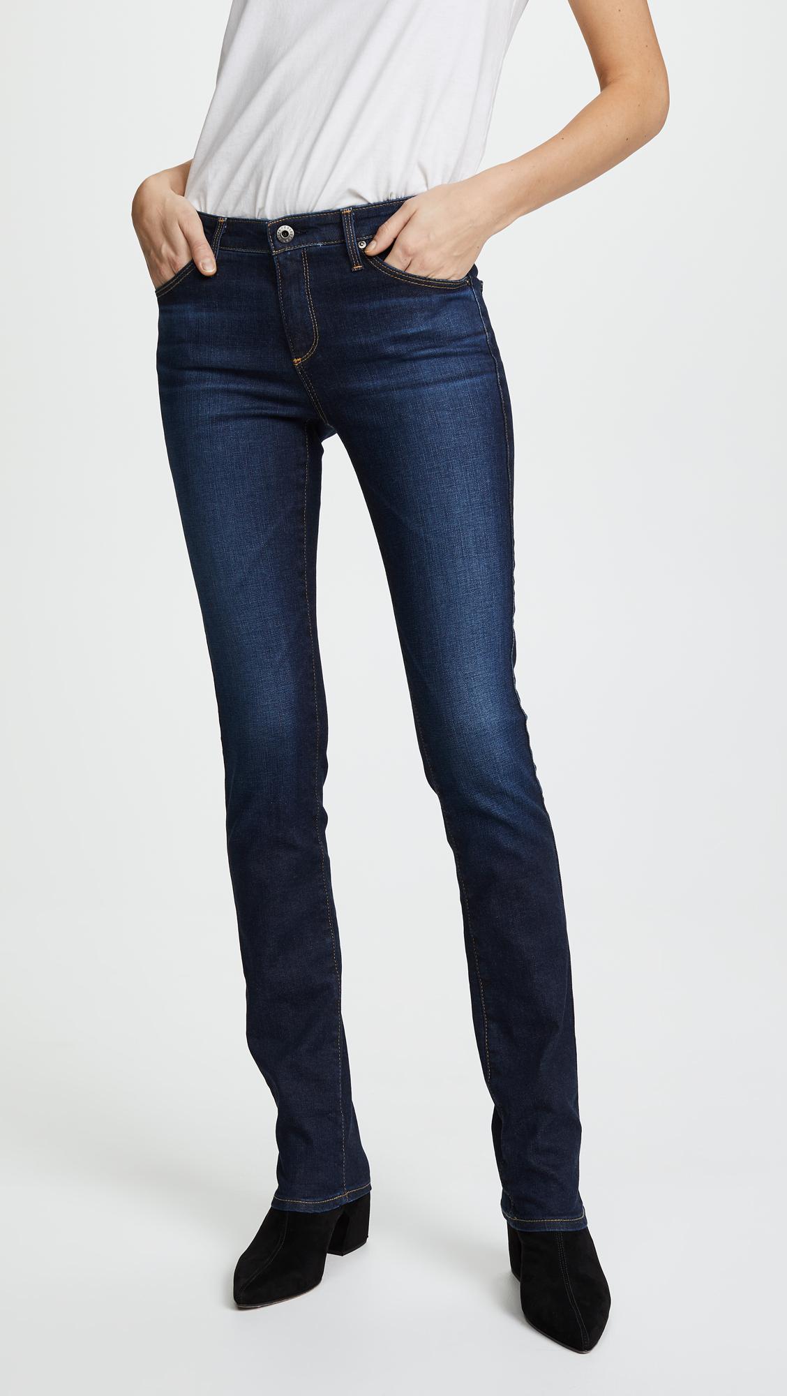 AG Jeans Denim Harper Essential Straight Leg Jeans in Blue | Lyst