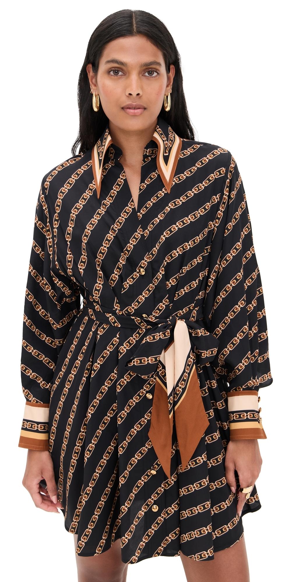 zimmermann tuck mini shirt dress Zimmermann Tuck Mini Shirt Dress in Black