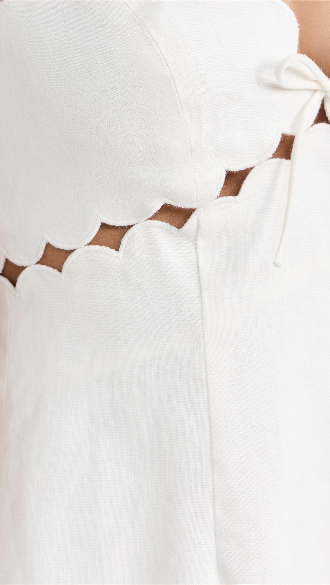 LoveShackFancy Sydow Dress in White | Lyst