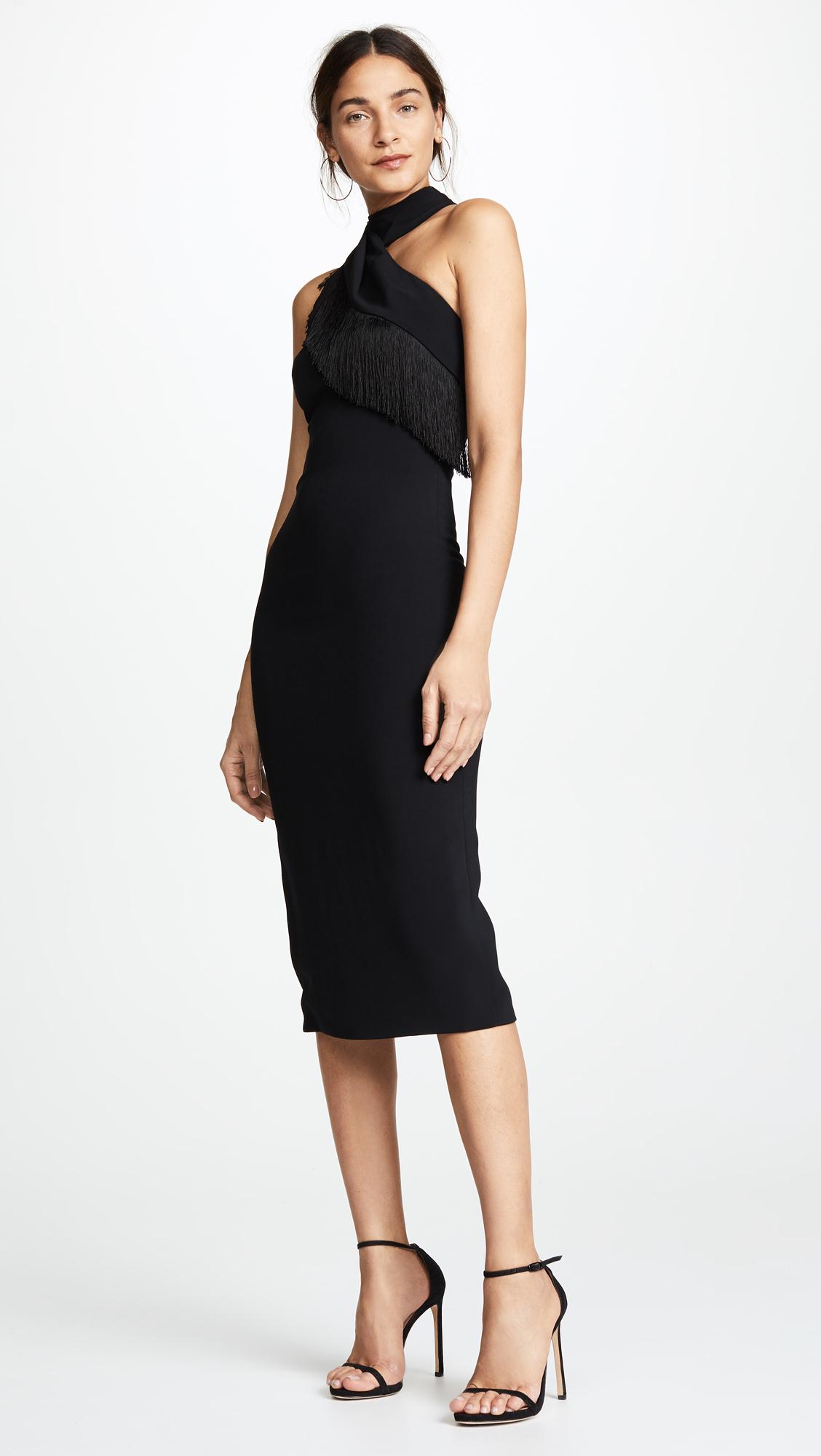 cushnie fringe dress