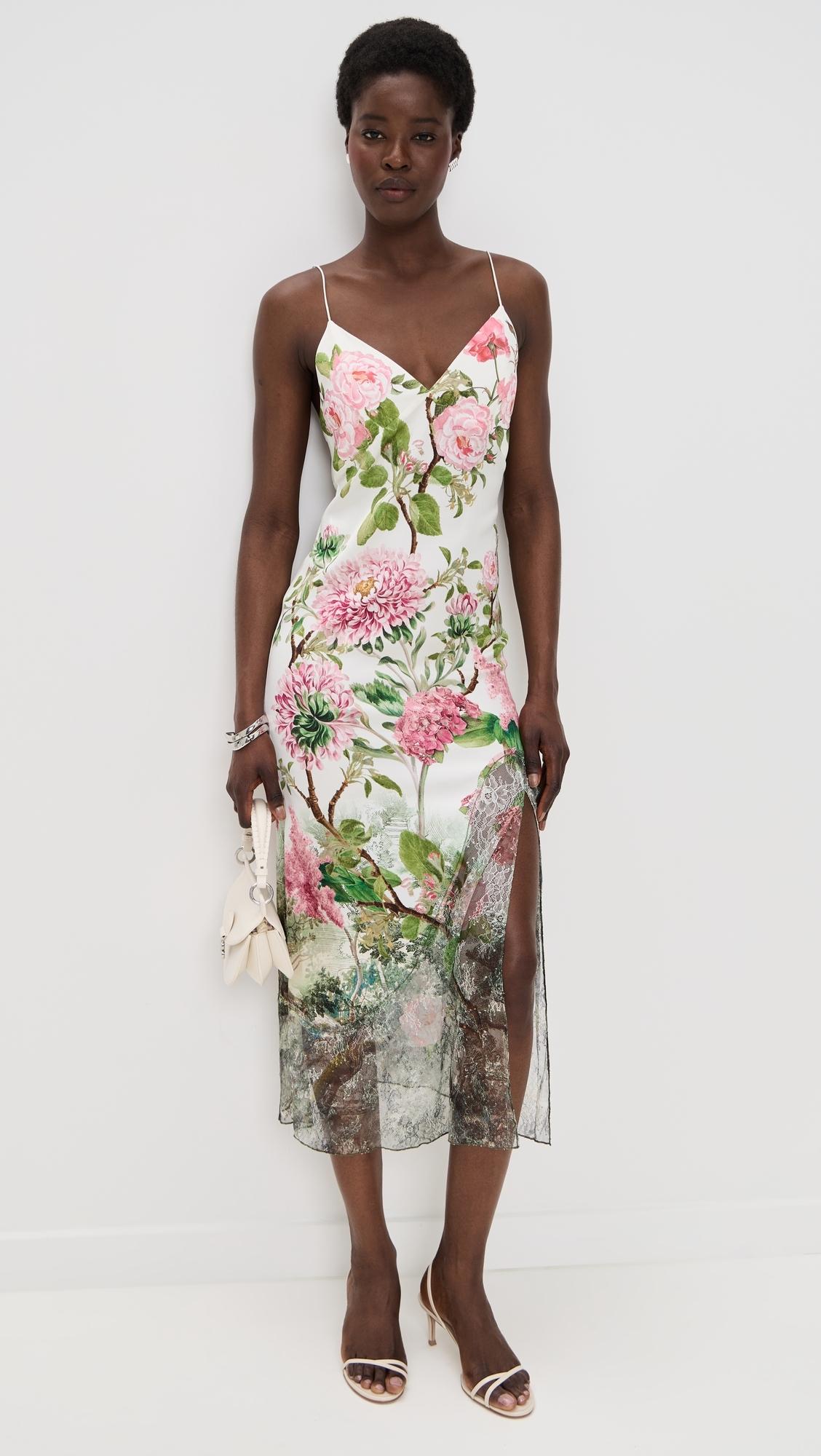 【Alice+Olivia】JULIETTA スリップドレス ミニ丈 ワンピース Julietta Mini Slip Dress In Sweet Nothings | Alice + Olivia