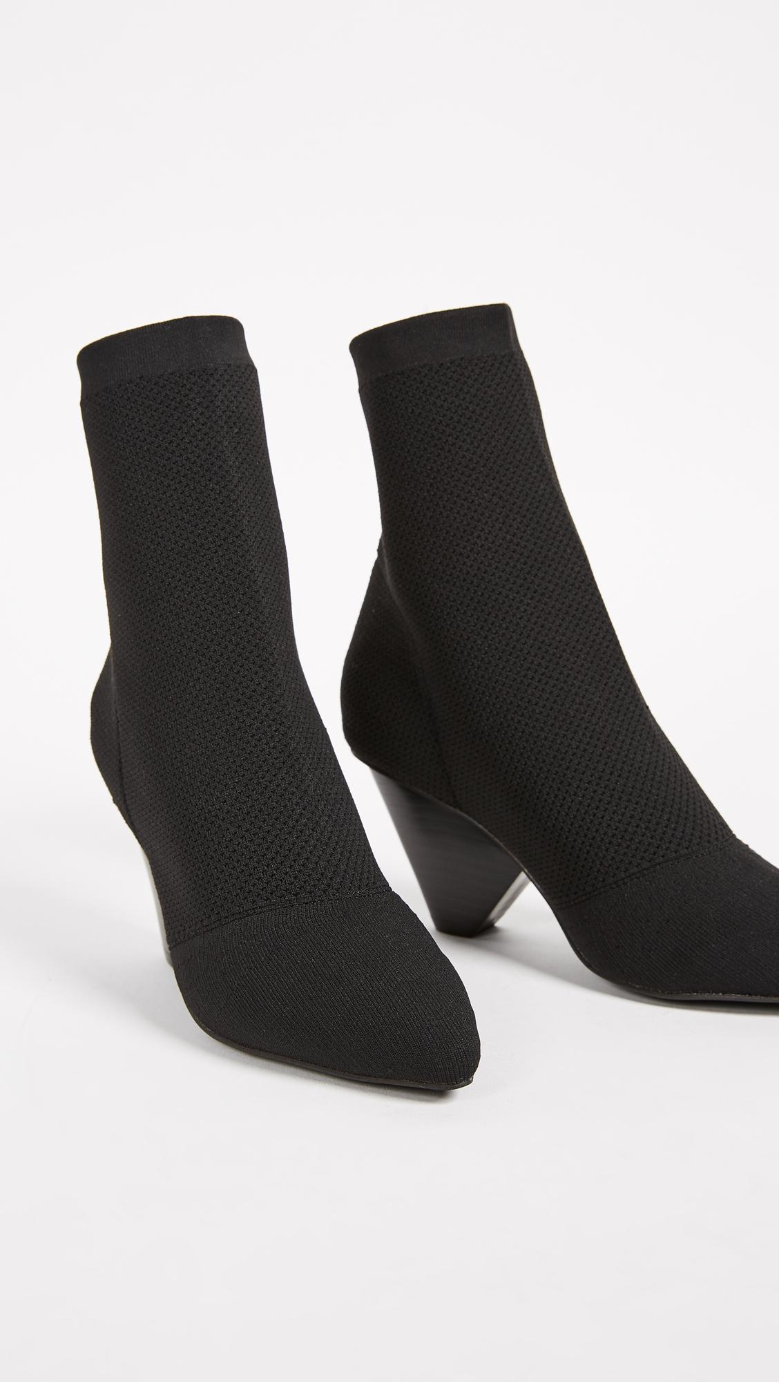 Jeffrey Campbell Acadia Sock Booties in Black |