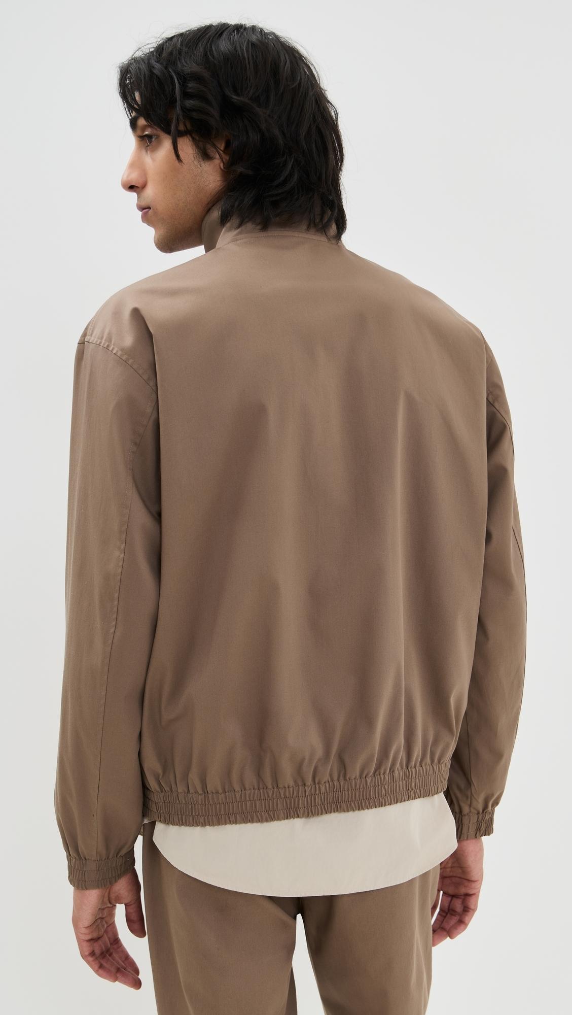 Theory Hanson Twill Zip Jacket in Brown for Men | Lyst
