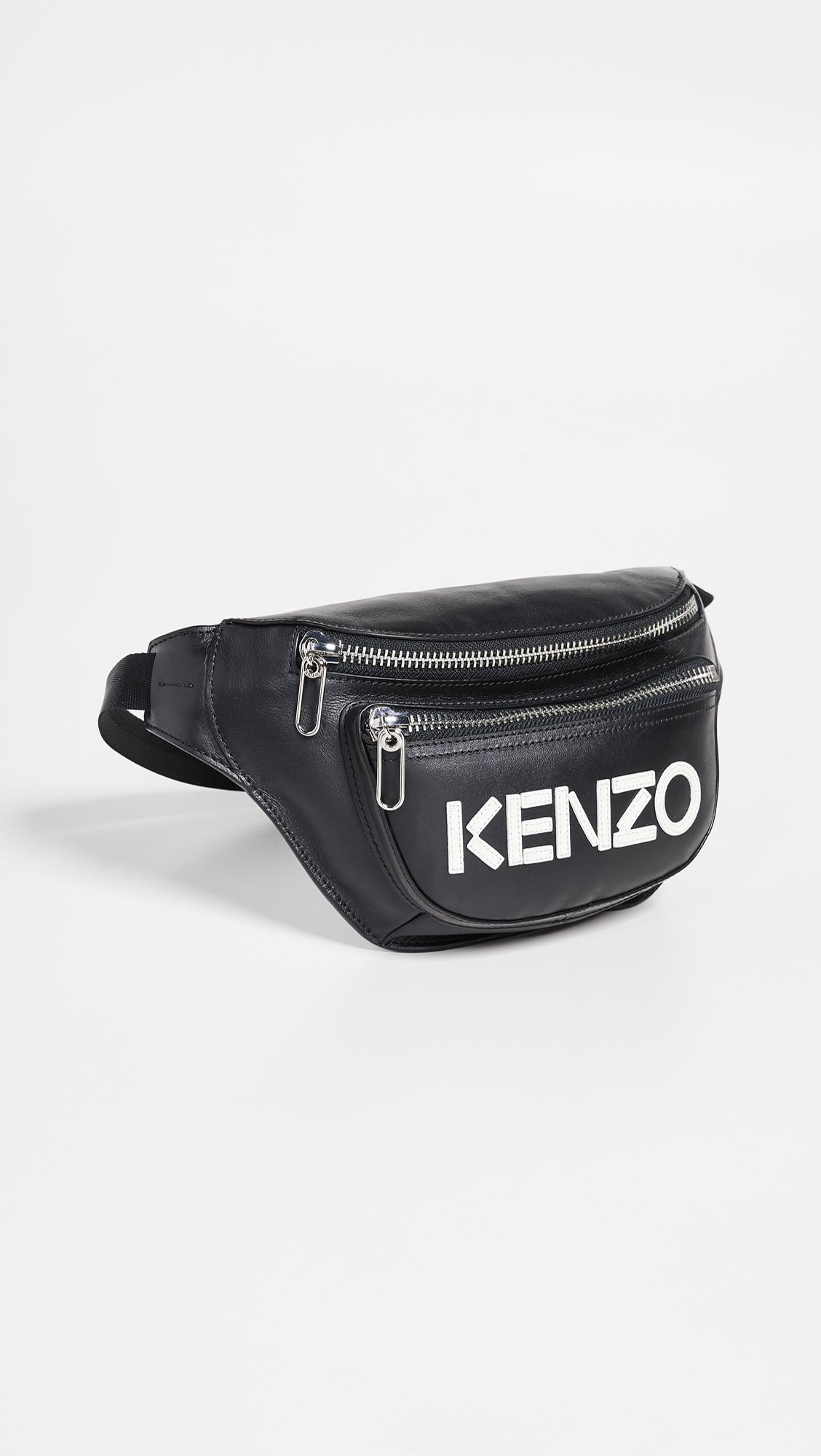 KENZO Leather Bum Bag Fanny Pack in 