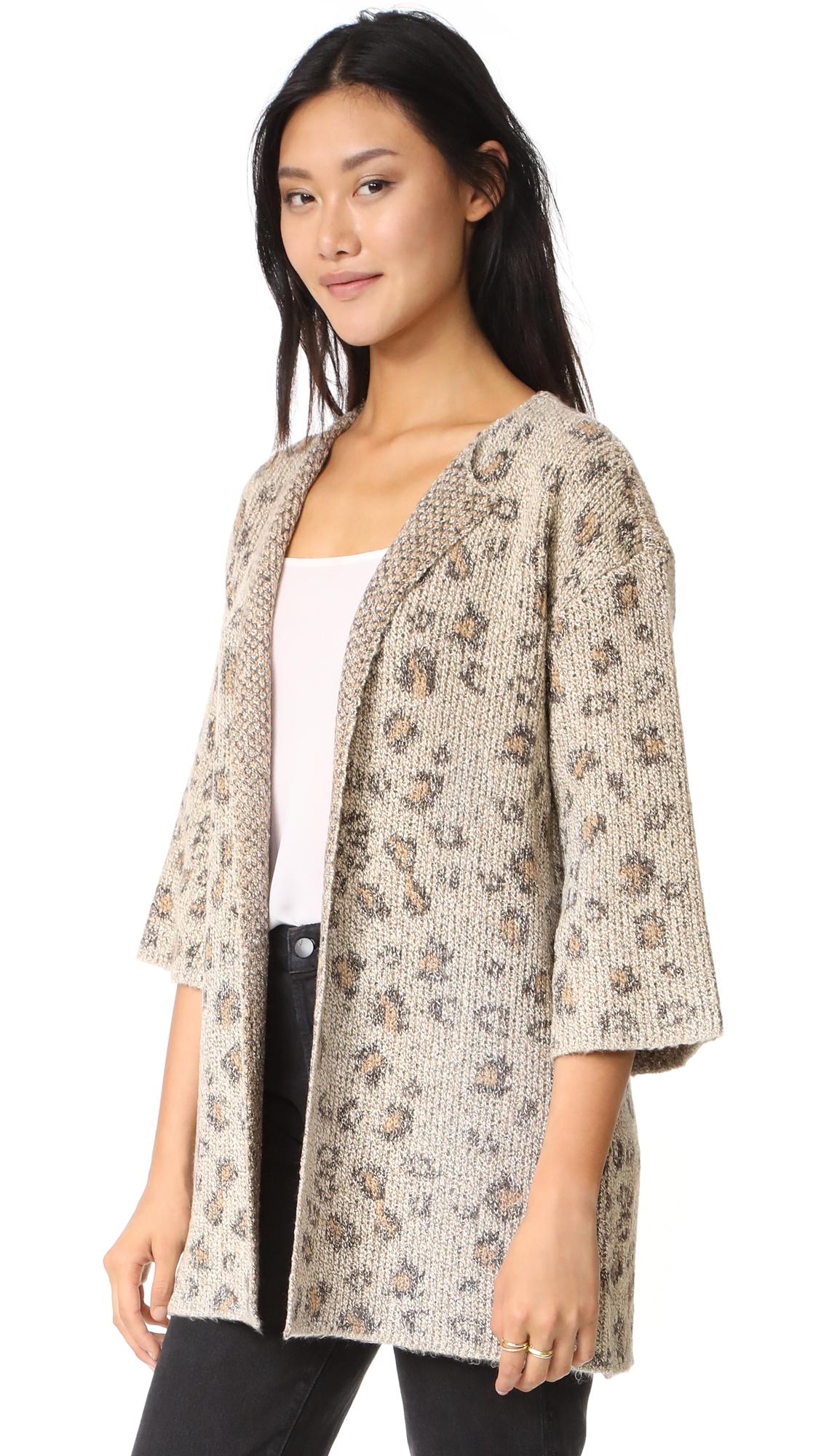 cupcakes and cashmere leopard cardigan