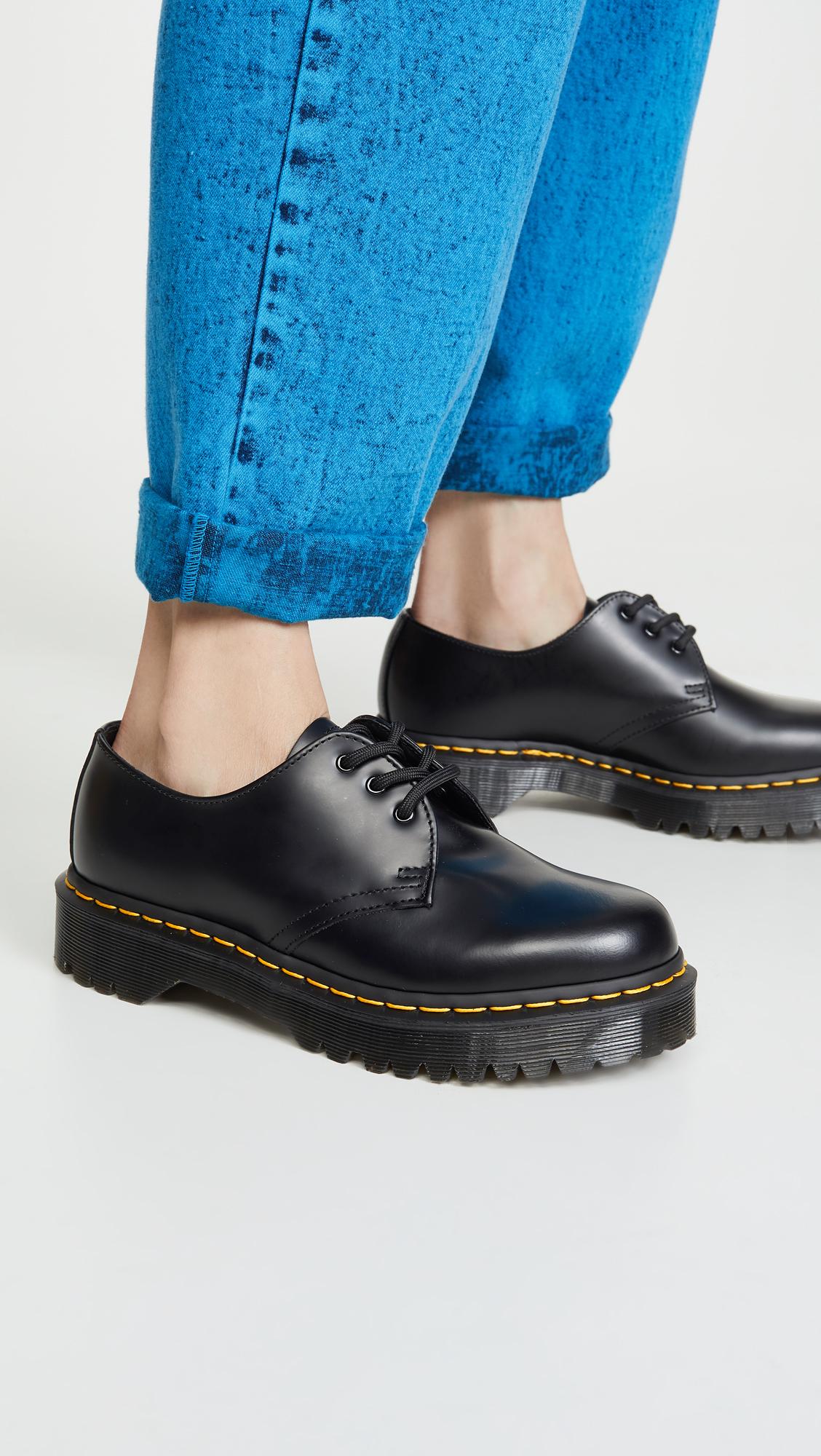Dr Martens 1461 Bex 3-eyelet Black womens Leather casual Lace-up Shoes