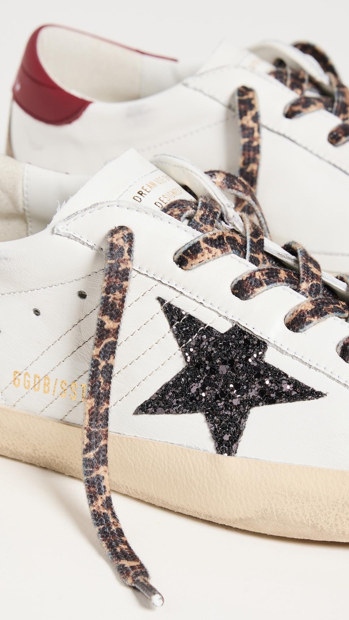 Golden Goose Super Star Nappa Upper Heel And Toe Suede Spur