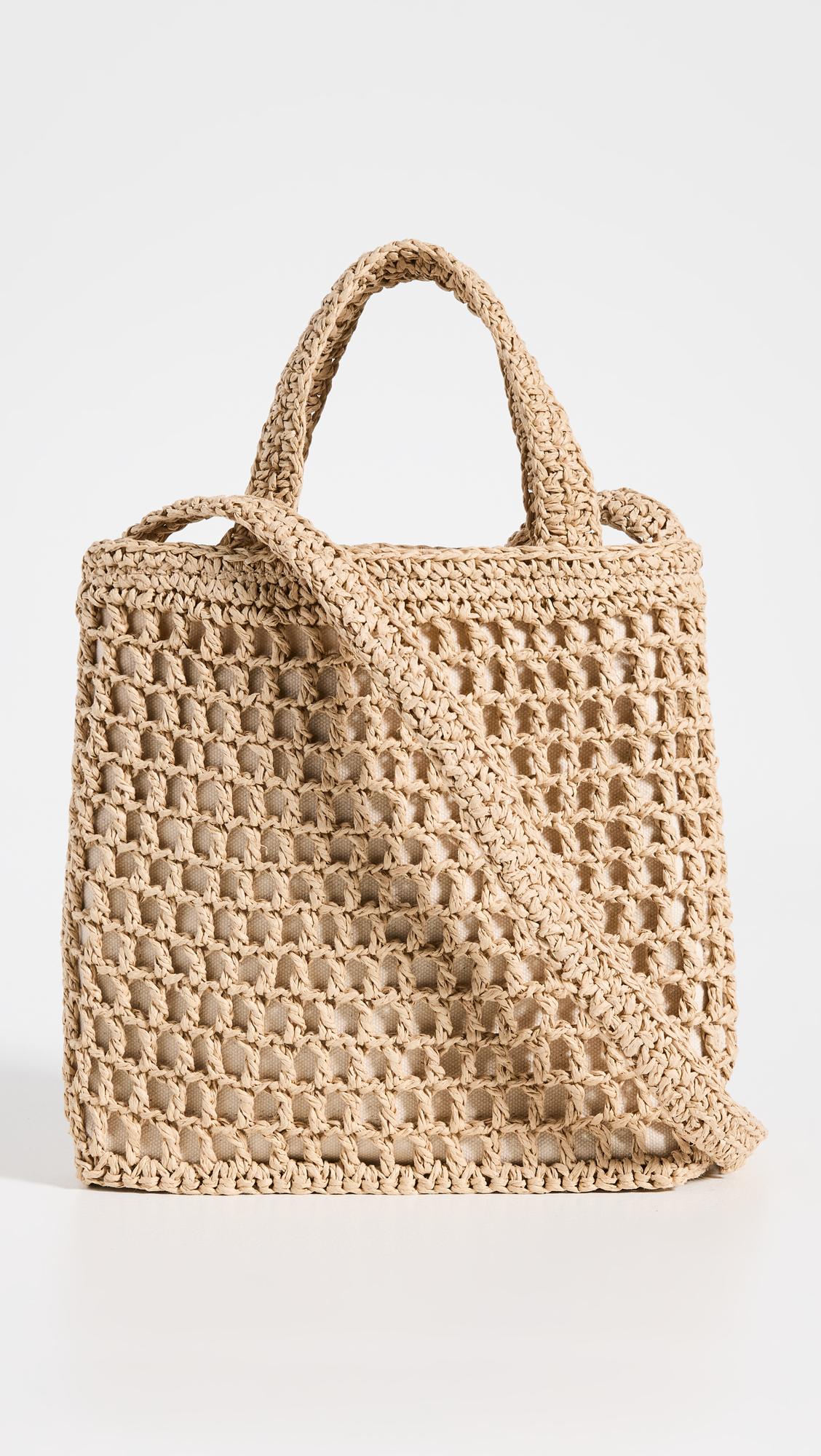 Madewell Mini Transport Tote Straw in Natural Lyst