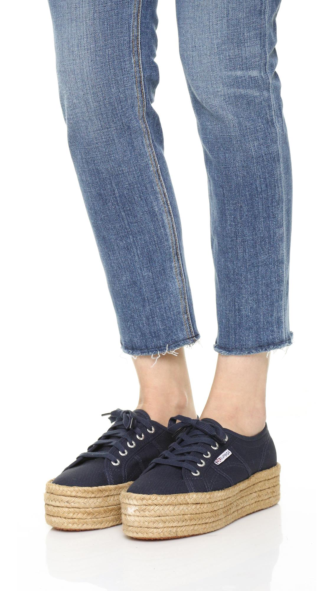 Superga 2790 Platform Espadrille Sneakers in Blue Lyst