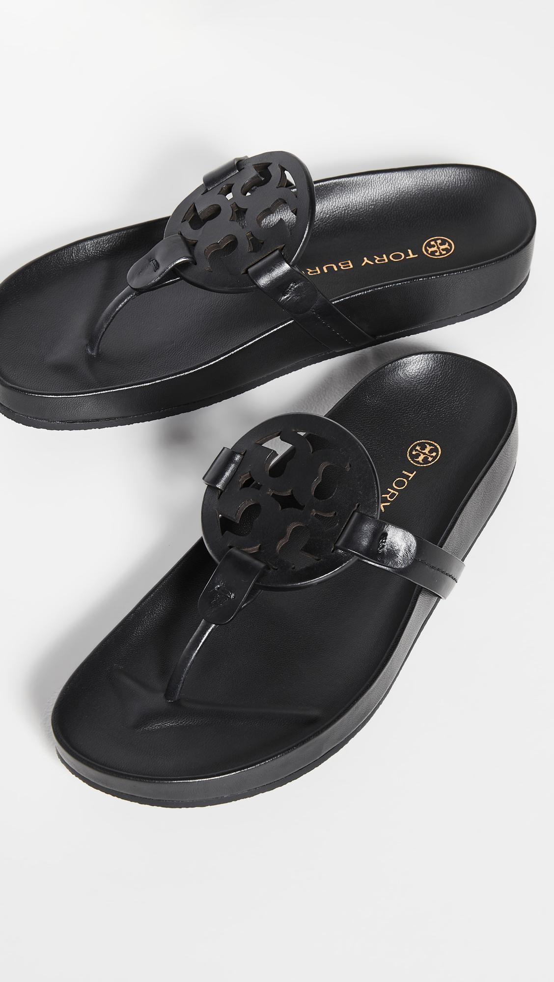 black miller cloud sandals