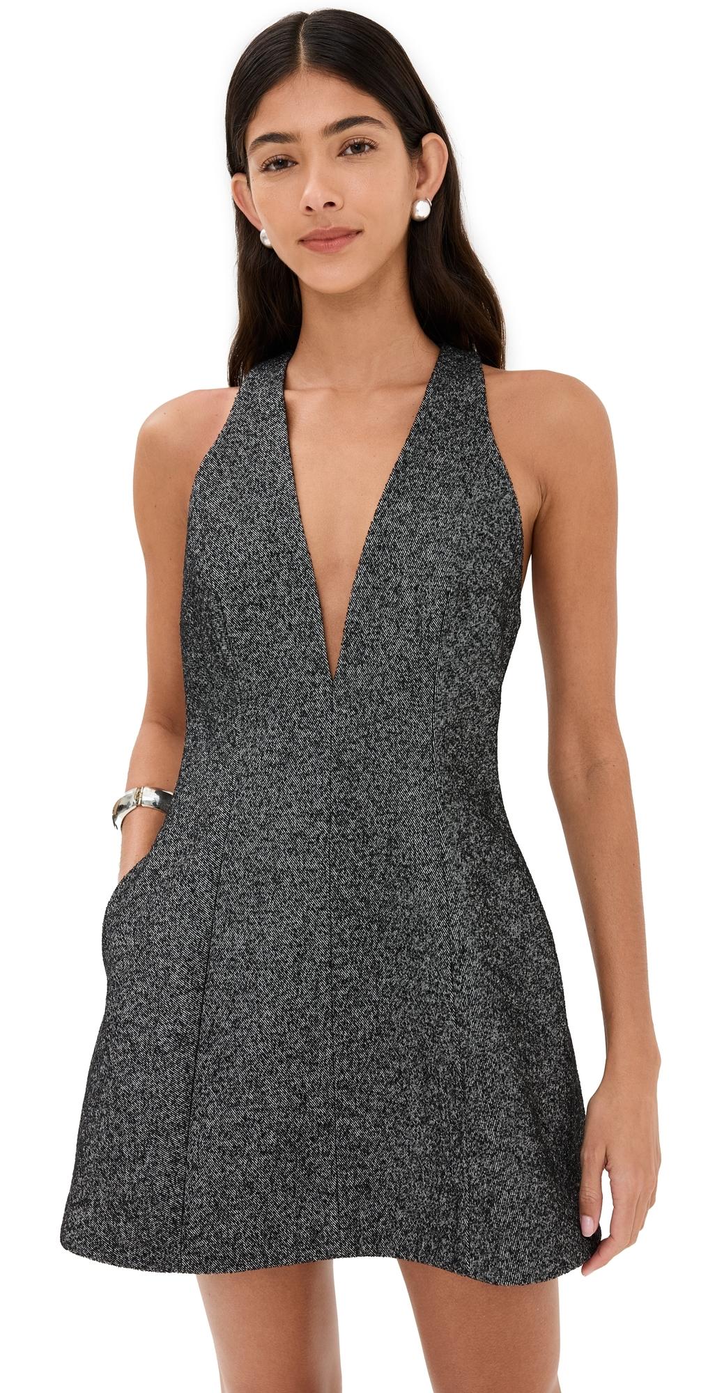 Deep-V Mini Dress