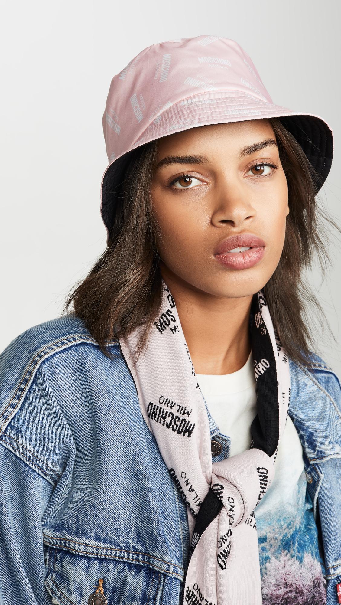 moschino scarf and hat