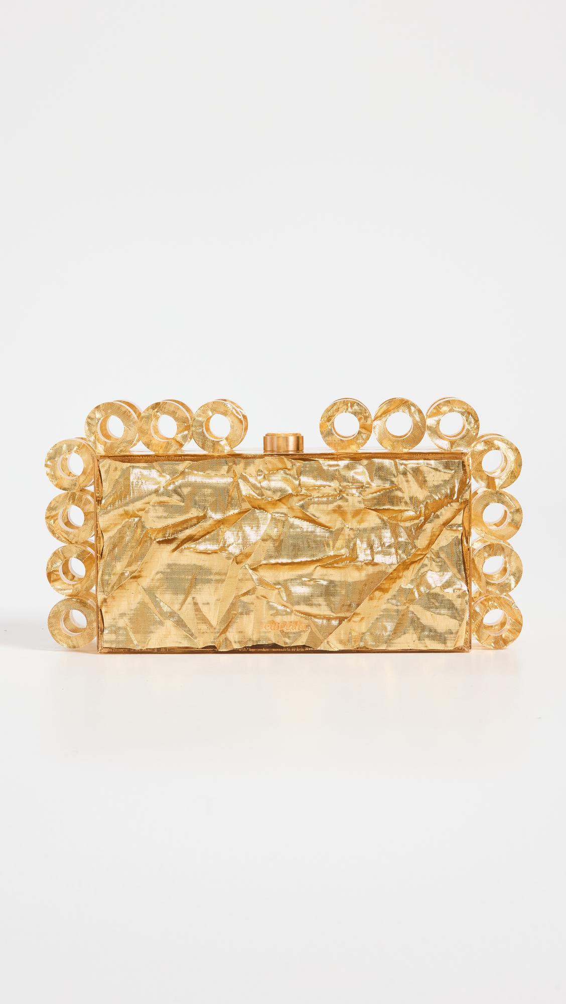 Cult Gaia Harlow Clutch in Metallic Lyst