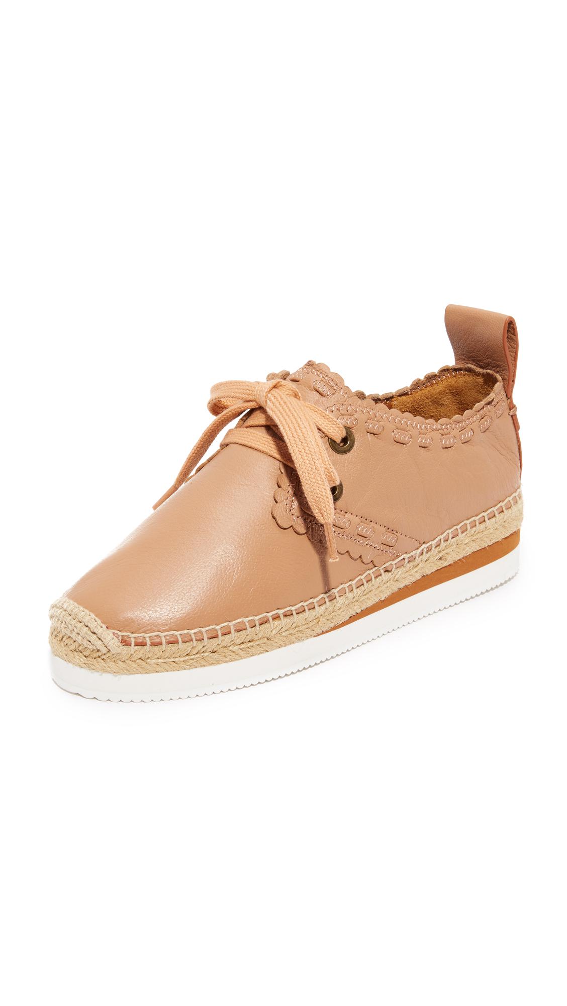 See By Chloé Leather Glyn Espadrille Sneakers | Lyst