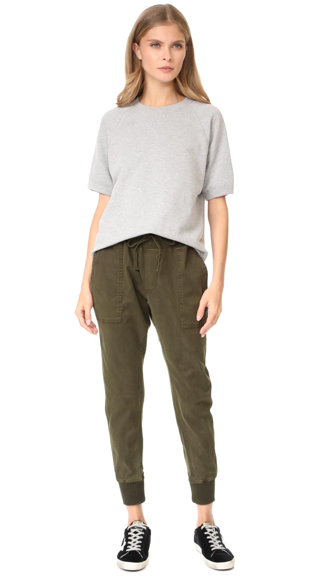 james perse contrast sweatpants