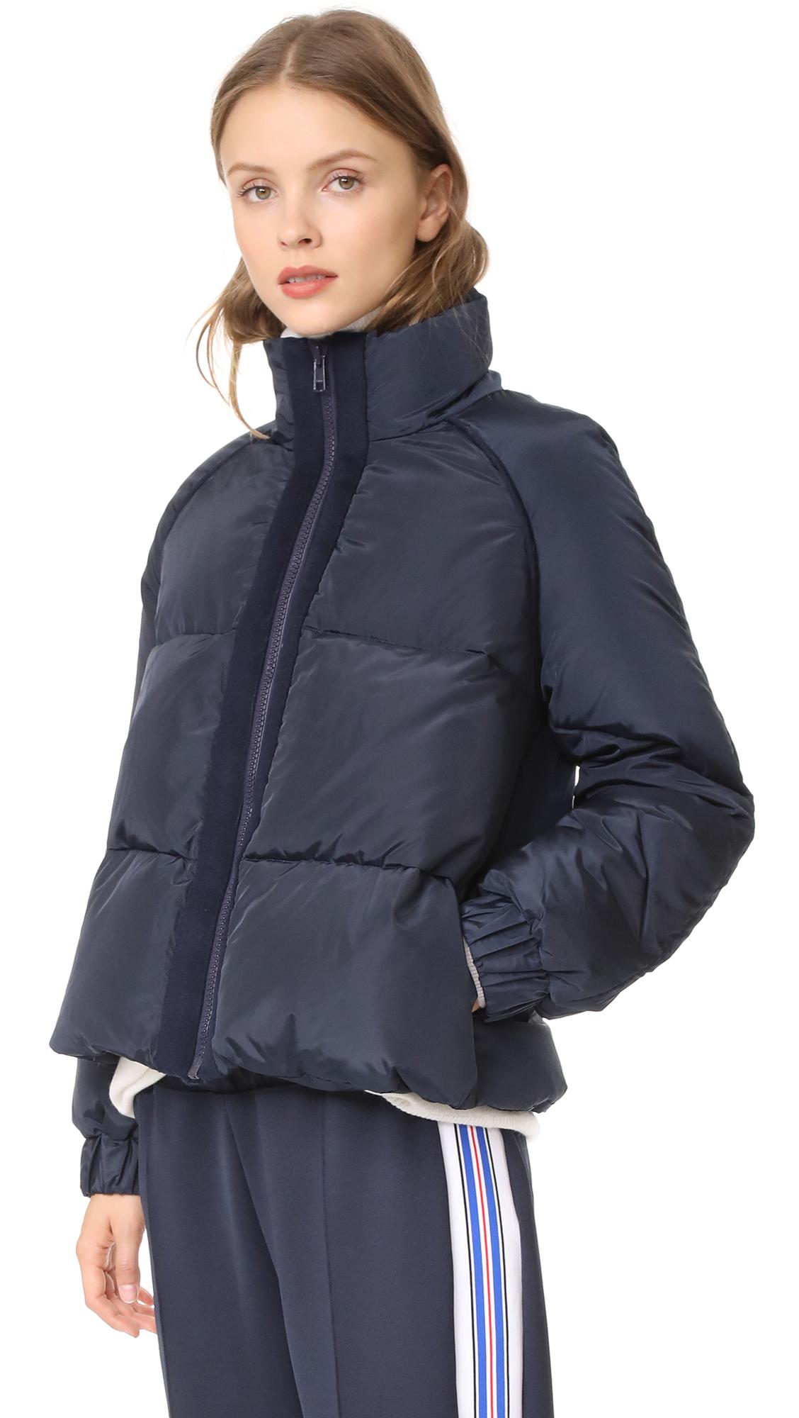 Ganni Synthetic Fountain Puffer Jacket in Blue - Lyst