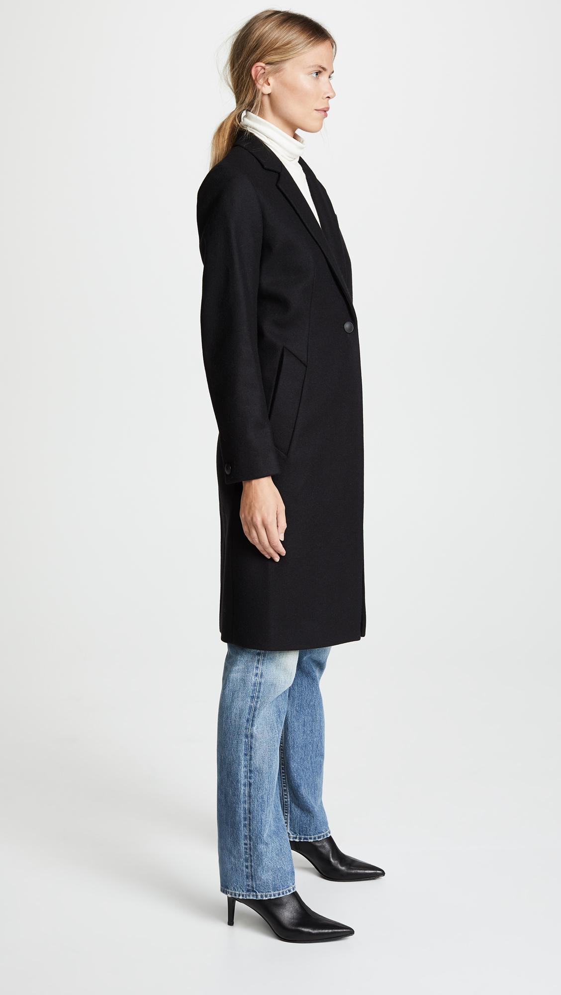 Rag Bone Wool Daine Coat In Black Lyst