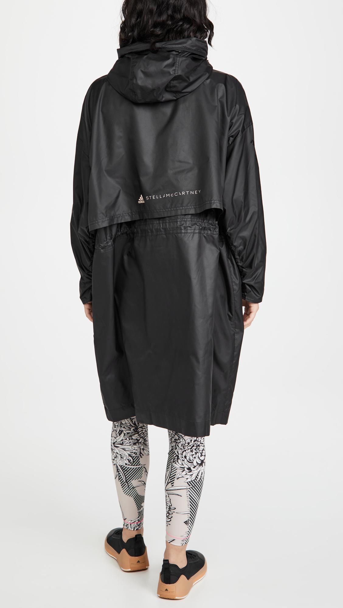 adidas By Stella McCartney Long Parka W.r. in Black | Lyst