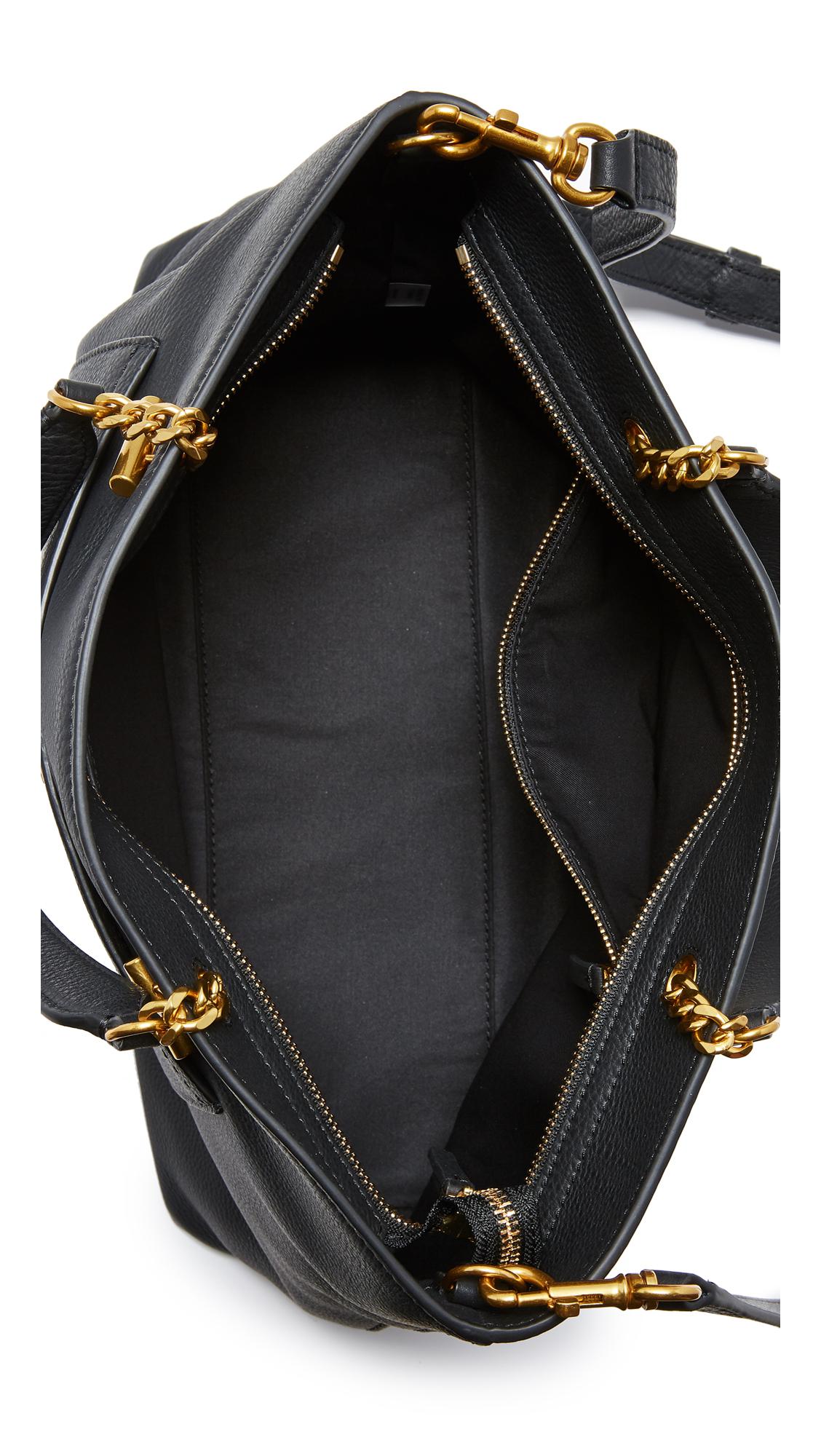 Lyst Tory Burch Chelsea Satchel in Black