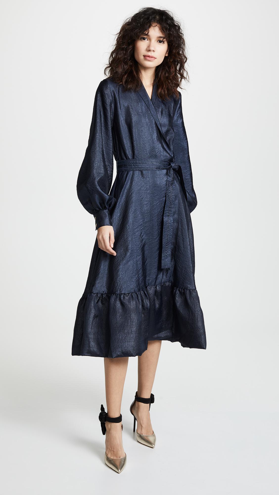 stine goya wrap dress
