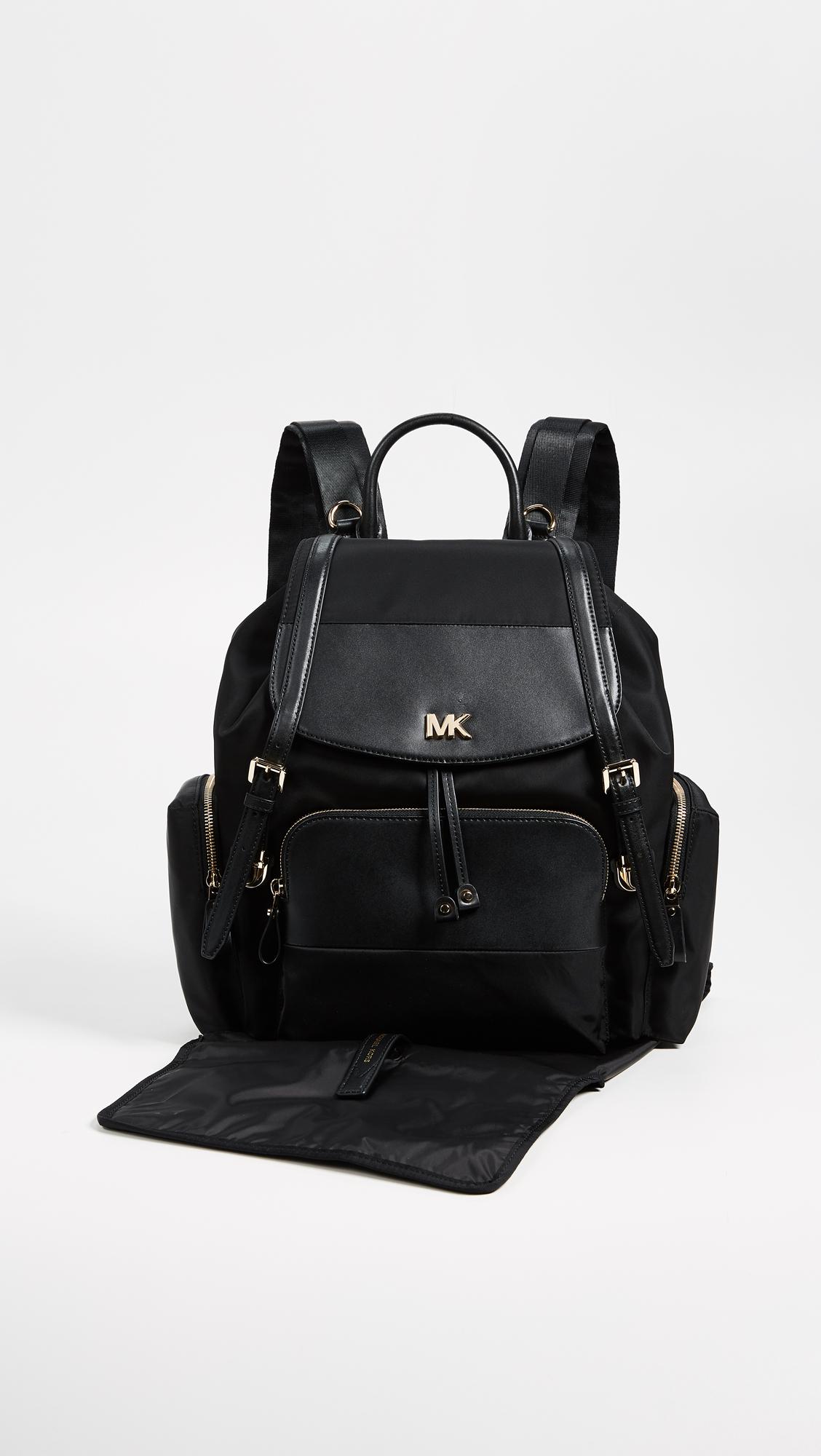 MICHAEL Michael Kors Mott Diaper Bag Backpack in Black