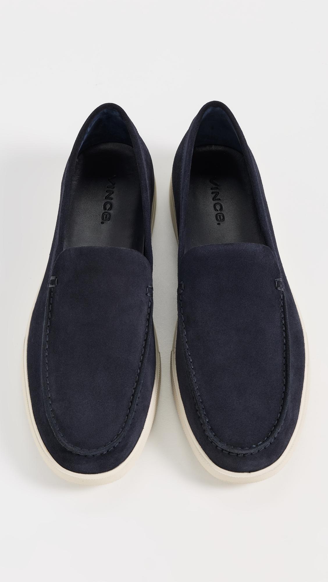 Vince Sonoma Suede Slip On Loafers Coastal in Blue for Men  display picture 3