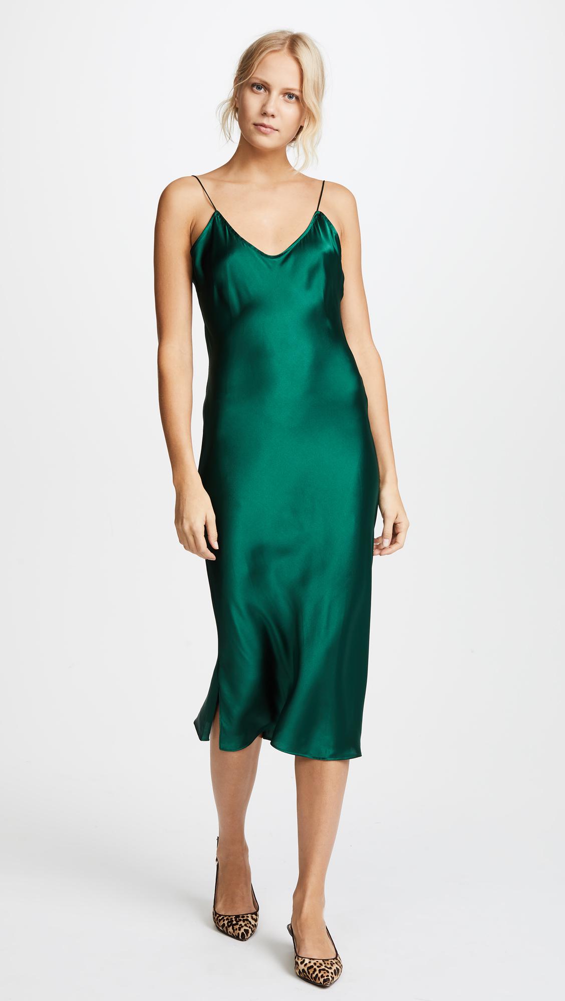 Cami NYC Satin The Raven Dress in 