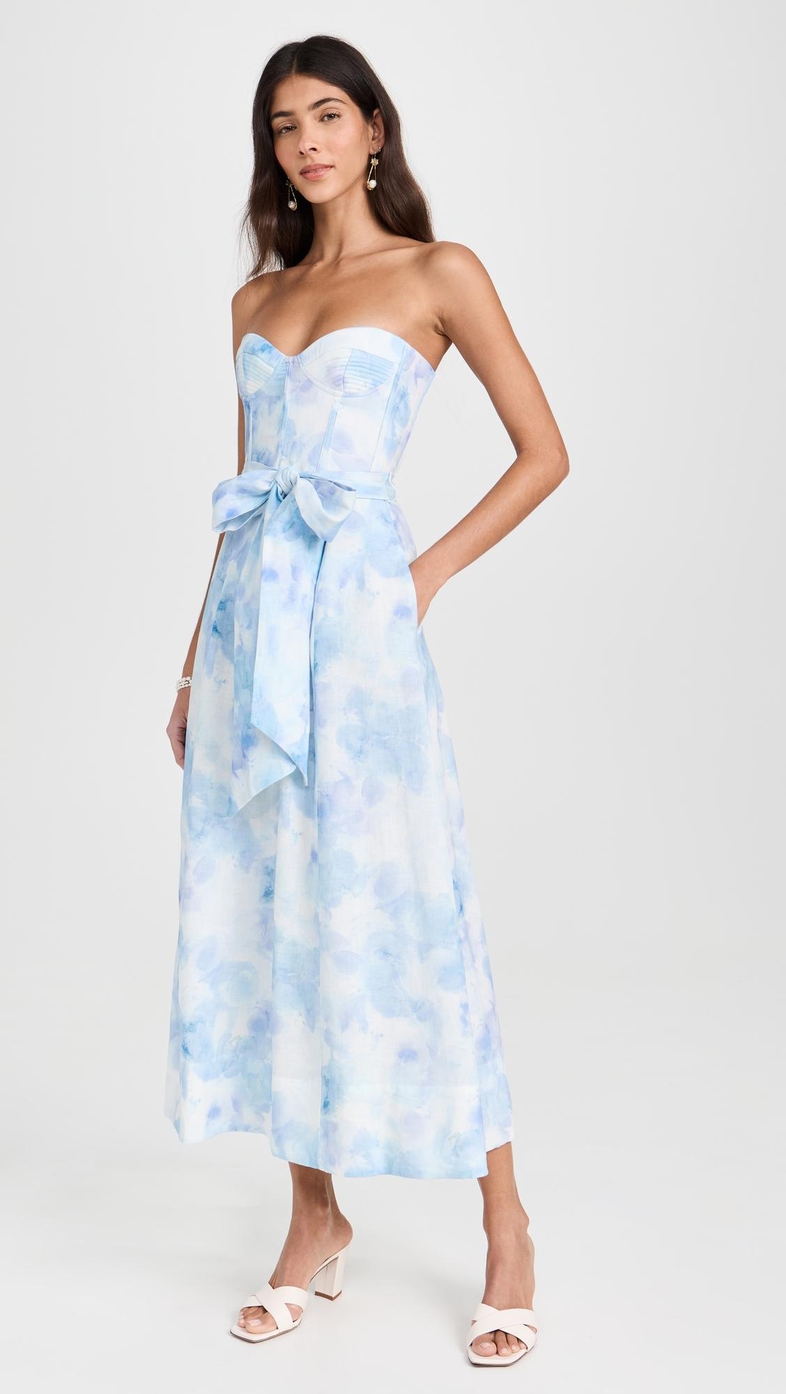 Bardot Vibrant Tie Dye Midi Dress in Blue Lyst
