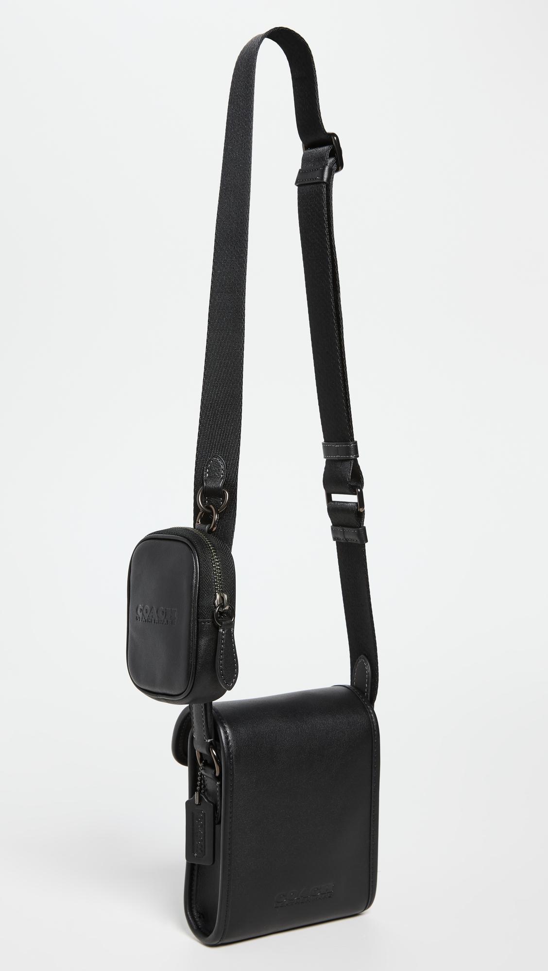 COACH Charter North/south Crossbody With Hybrid Pouch in Black for