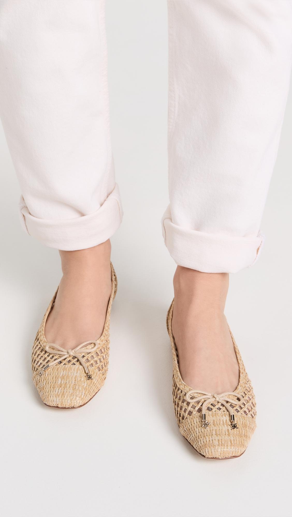 Sam edelman falcon raffia ballet flats sale