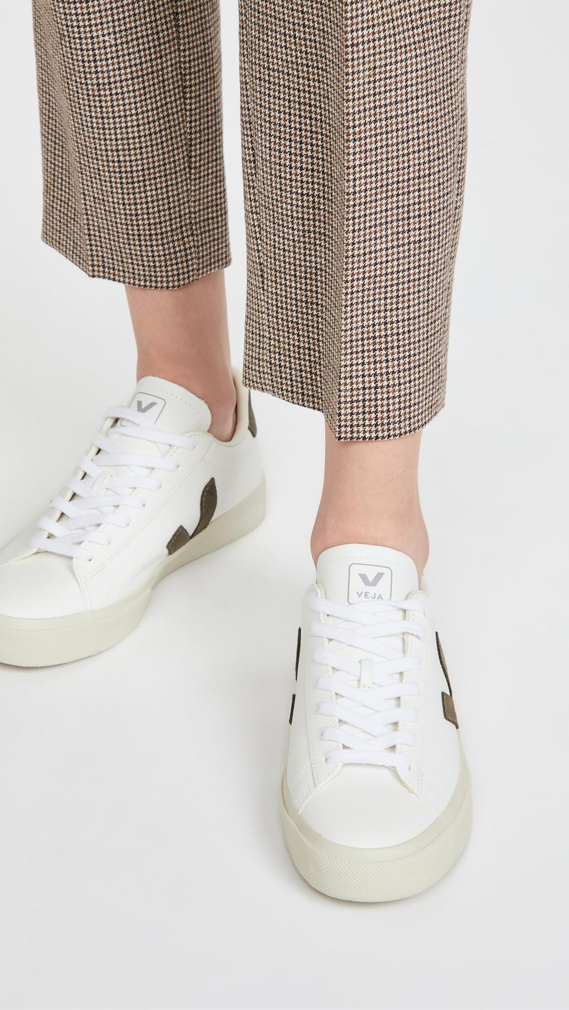 Veja Leather Campo Sneakers in White - Lyst