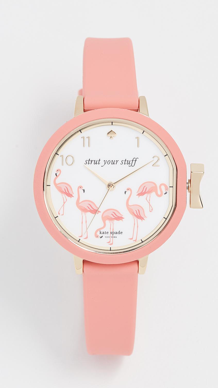 Kate Spade Flamingo Watch, 35mm in Pink | Lyst
