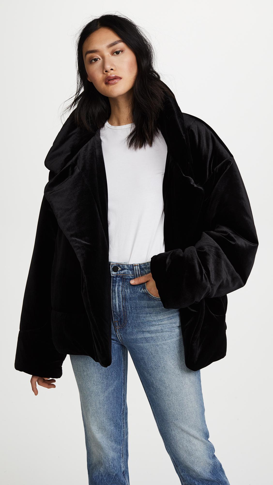 norma kamali puffer coat