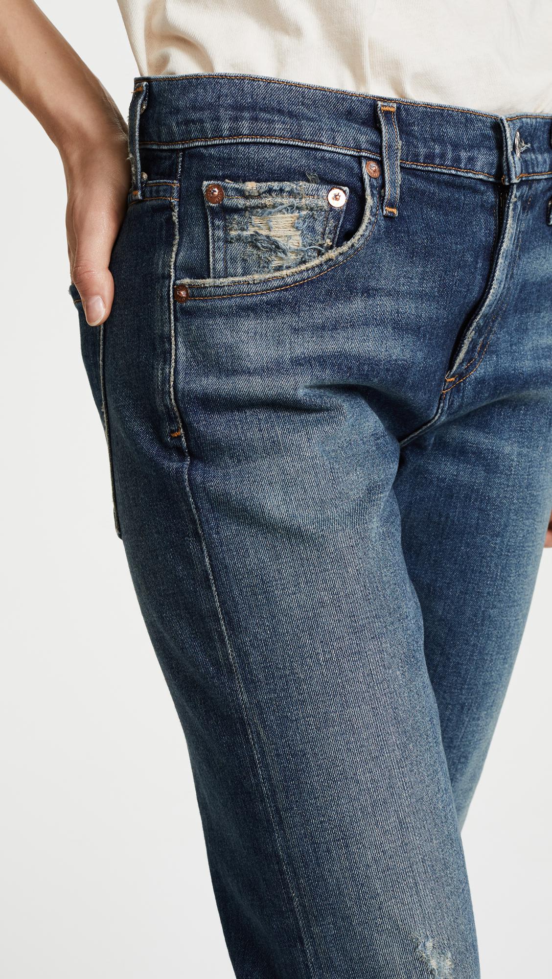 Isabel Mid Rise Slim Straight Jeans 