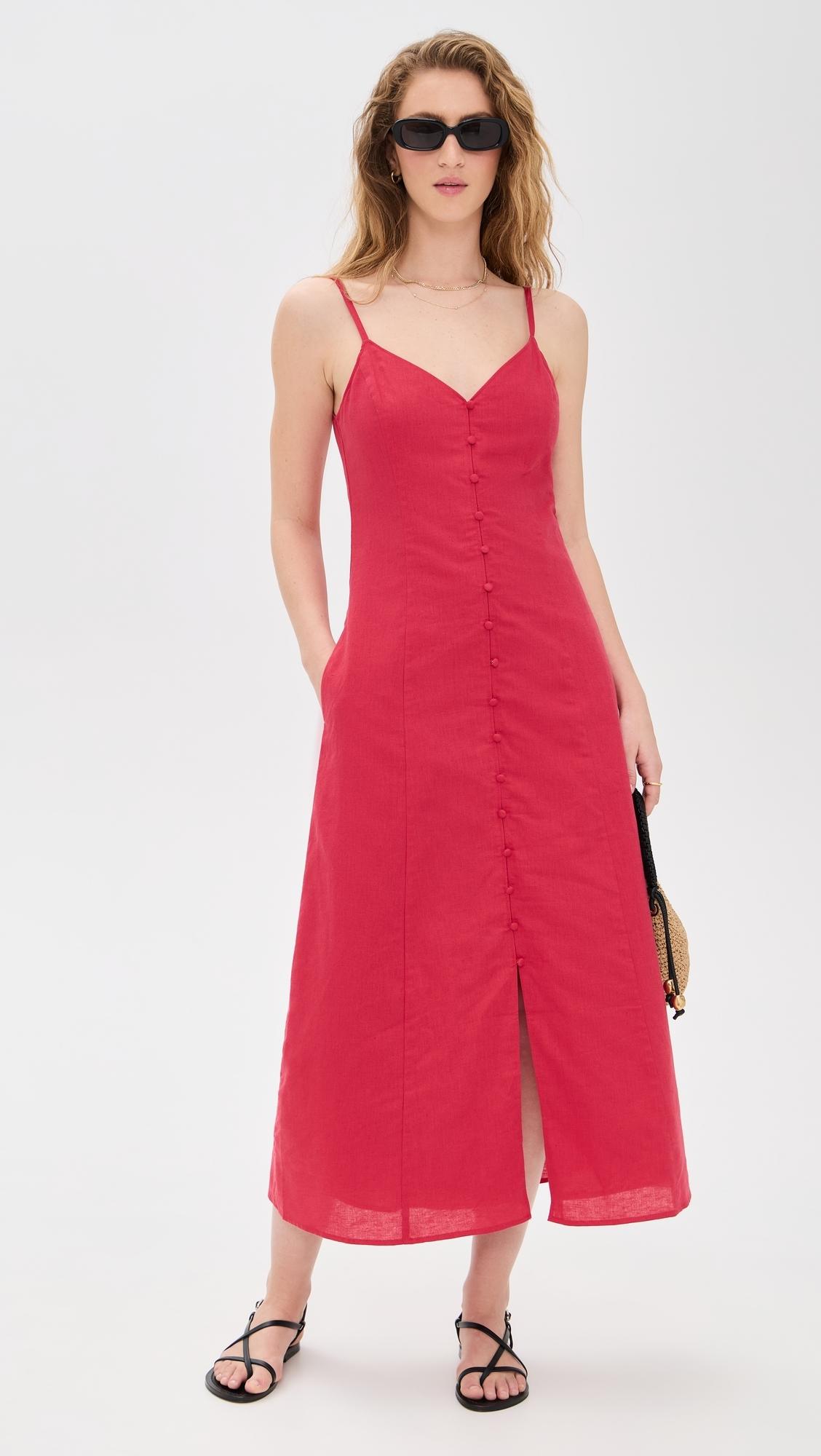 paige red dress Paige Dress Lady KJ Boutique