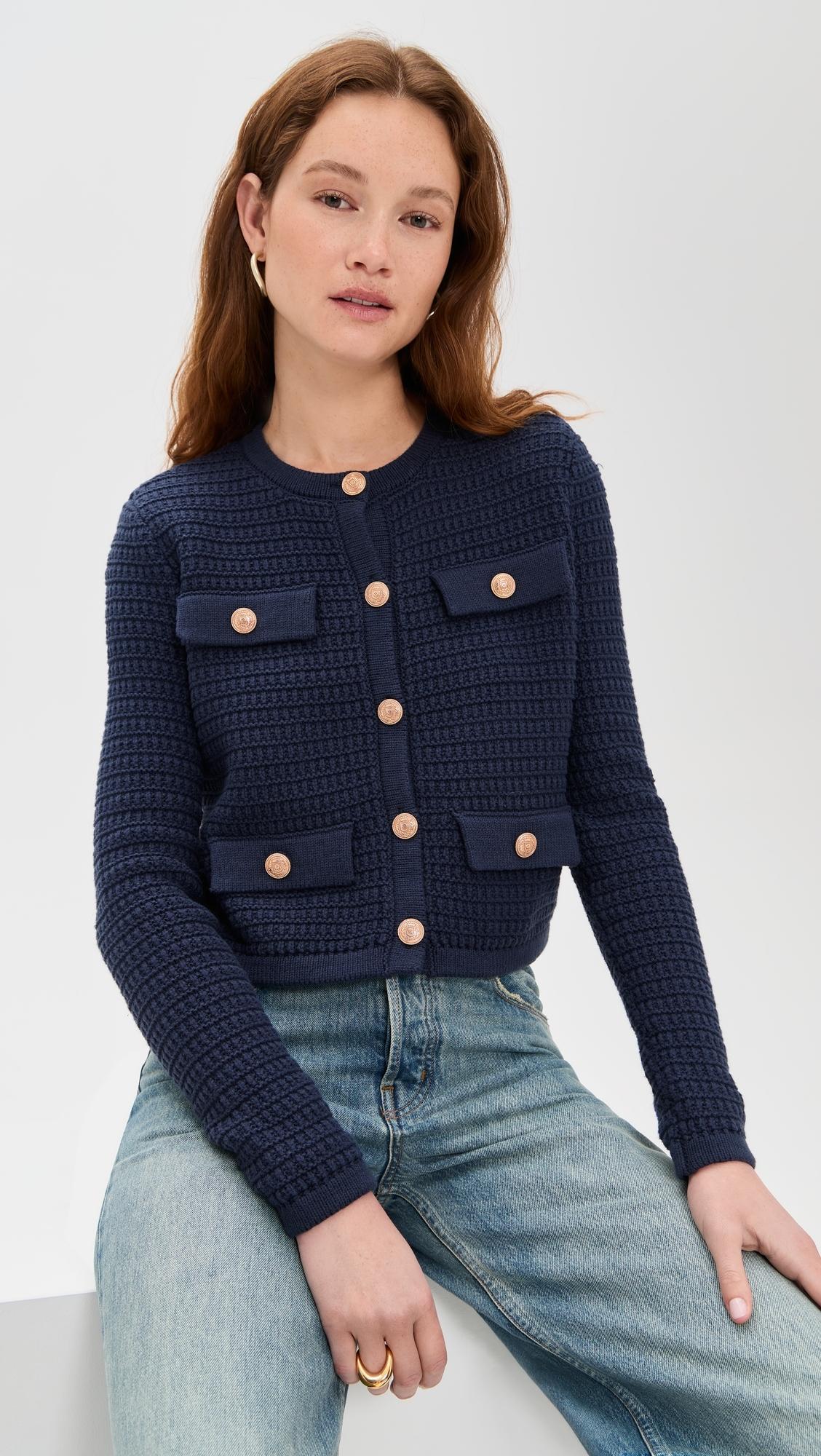 (取寄) ブランクニューヨーク レディース カーディガン セーター Blank NYC women Cardigan Sweater Blue Women's Blank NYC Cardigan Sweater | Zappos.com