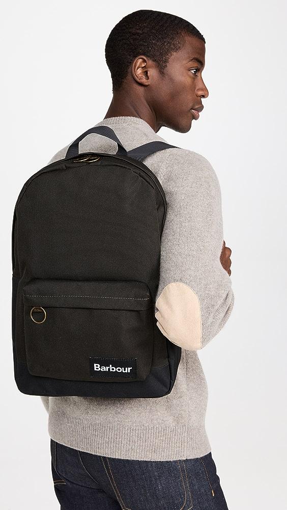 Barbour Highfield Canvas Backpack in Black for Men | Lyst
