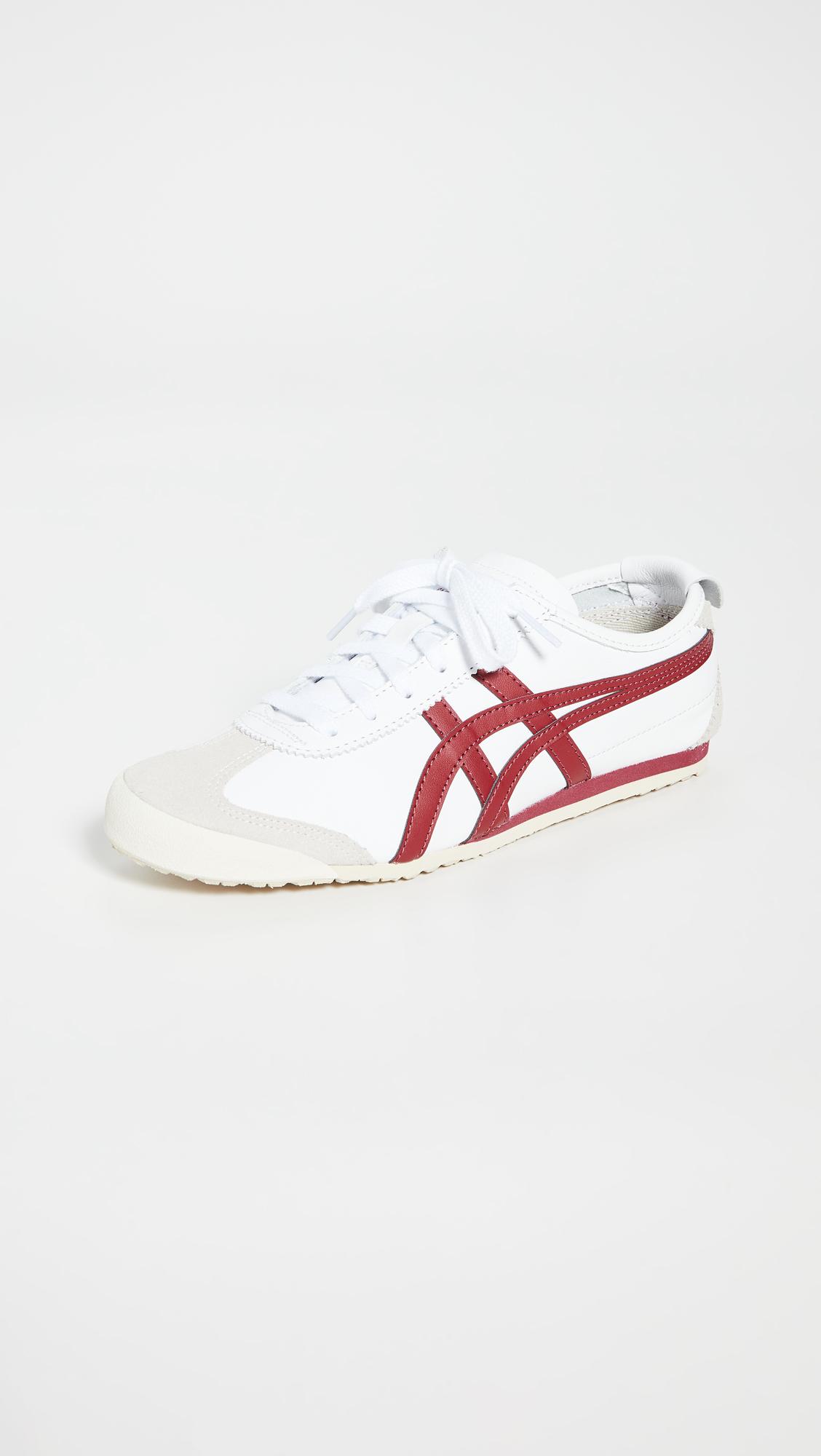 onitsuka tiger white burgundy