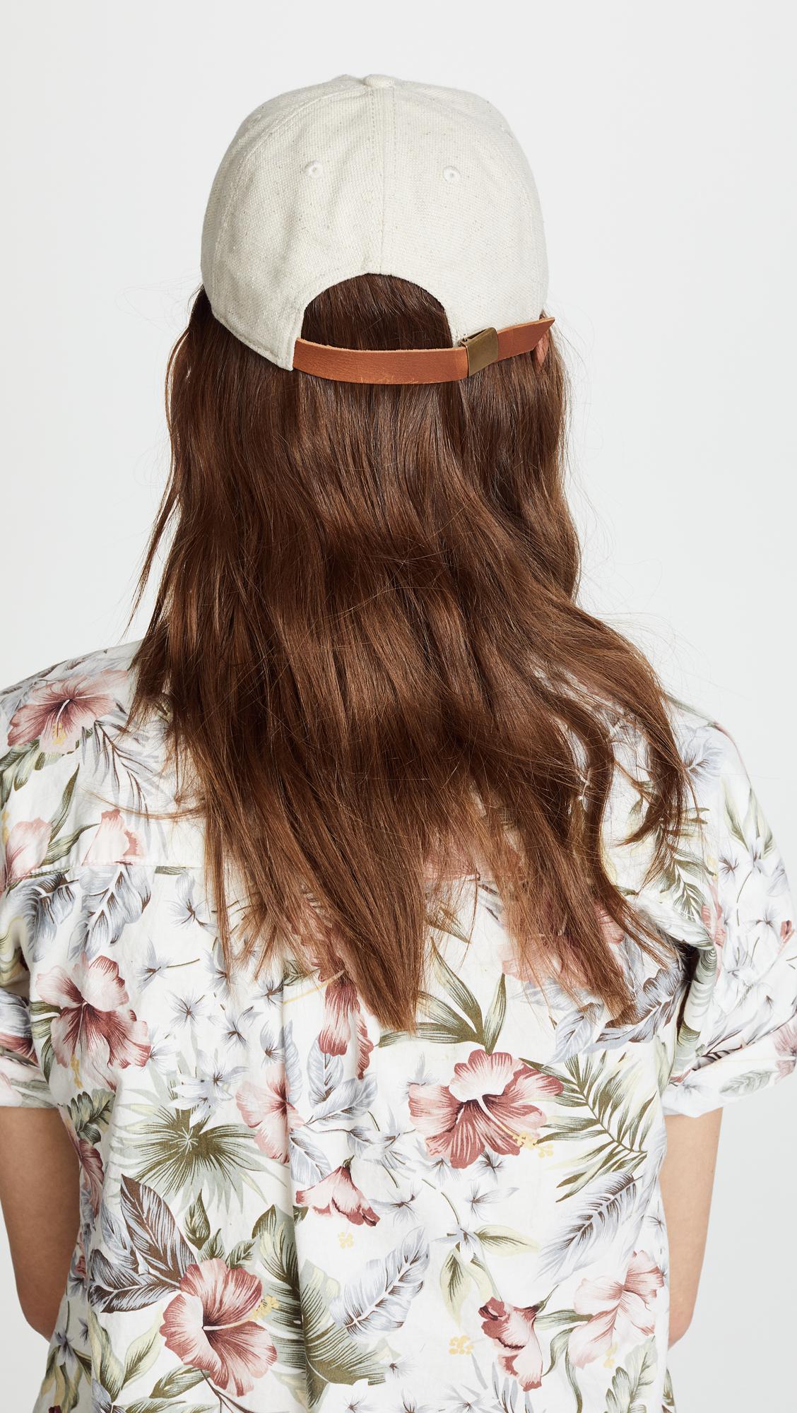 madewell cotton linen baseball cap