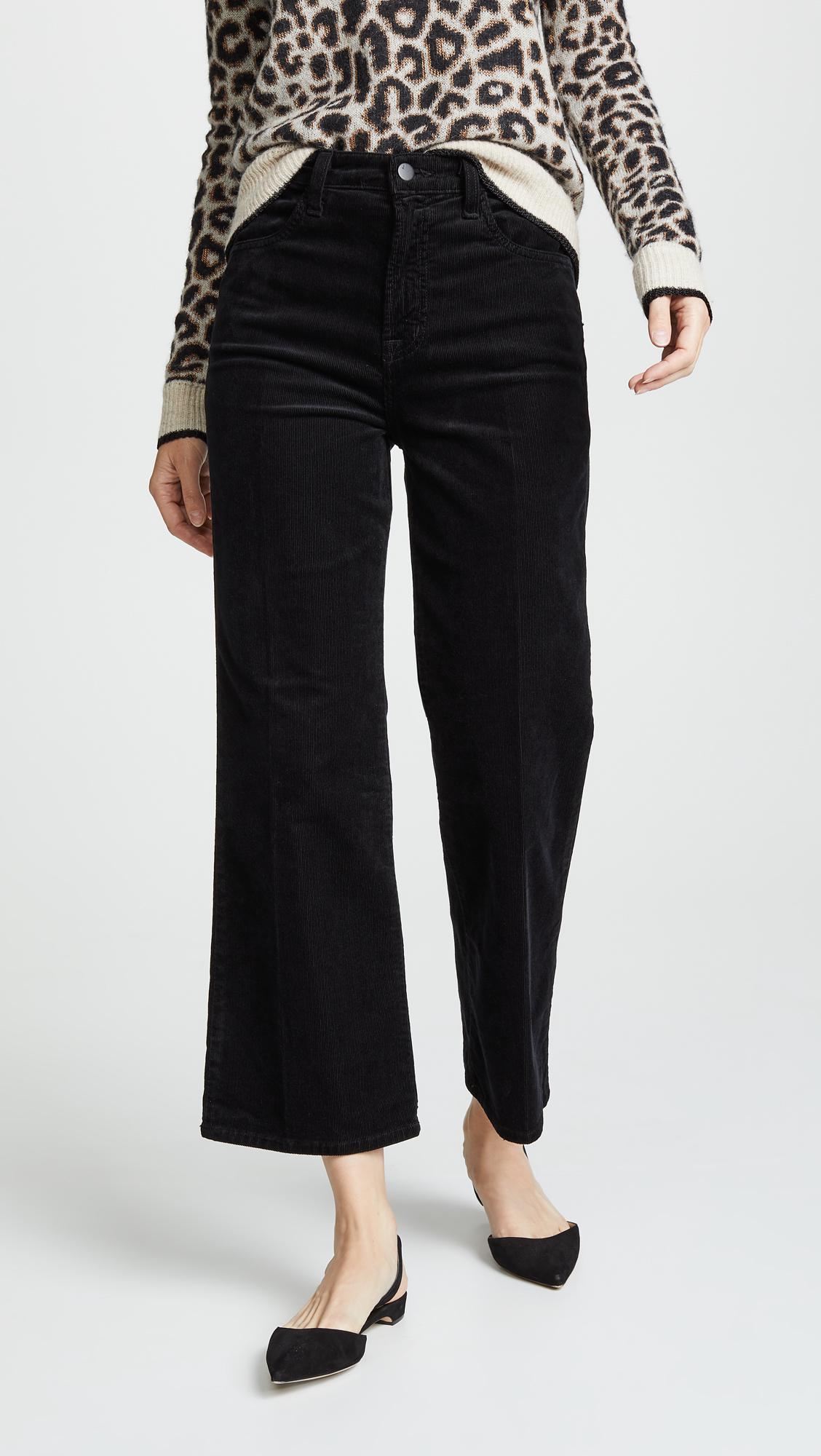 Joan High Rise Crop Corduroy Pants 