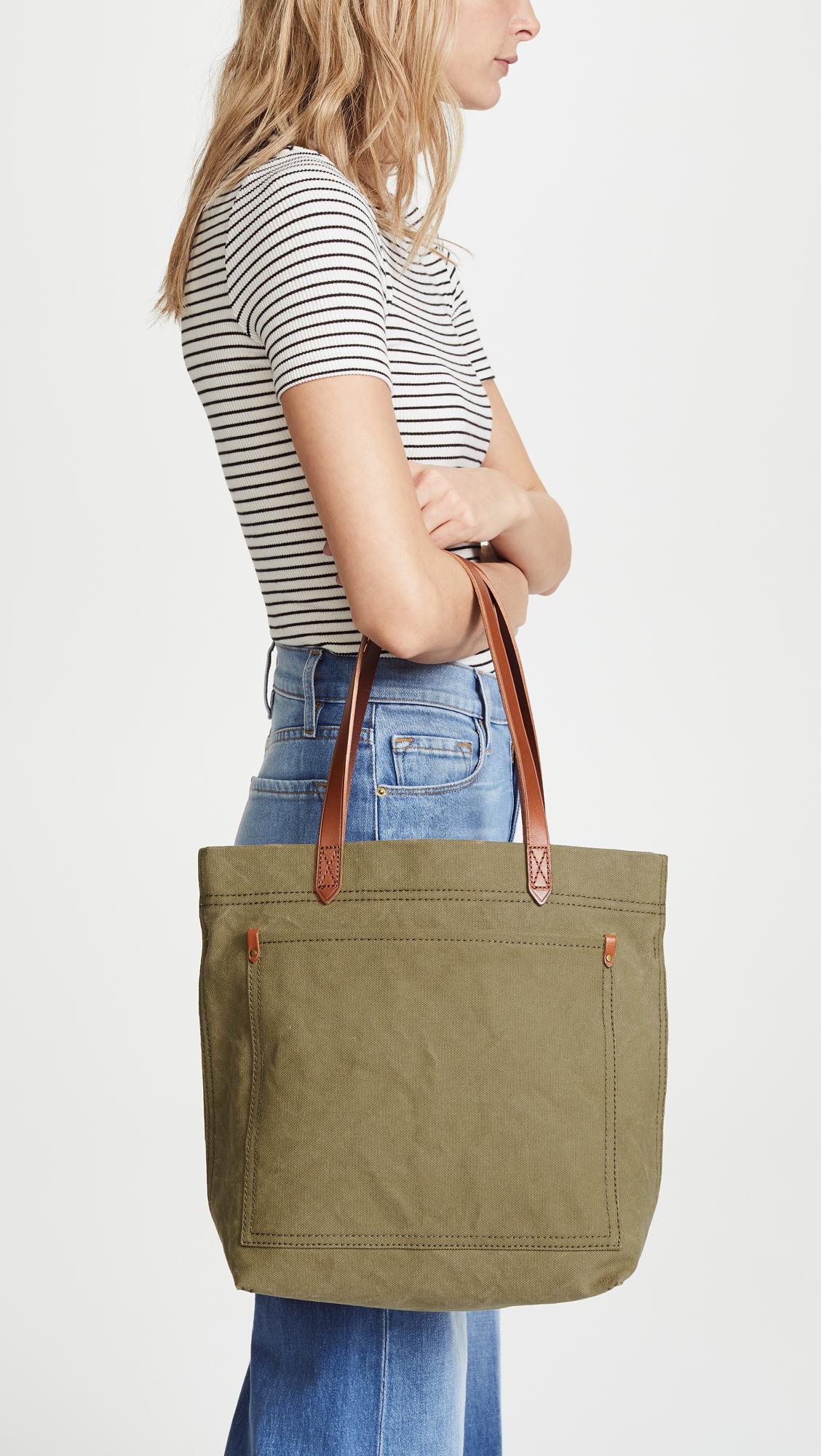 madewell medium canvas tote