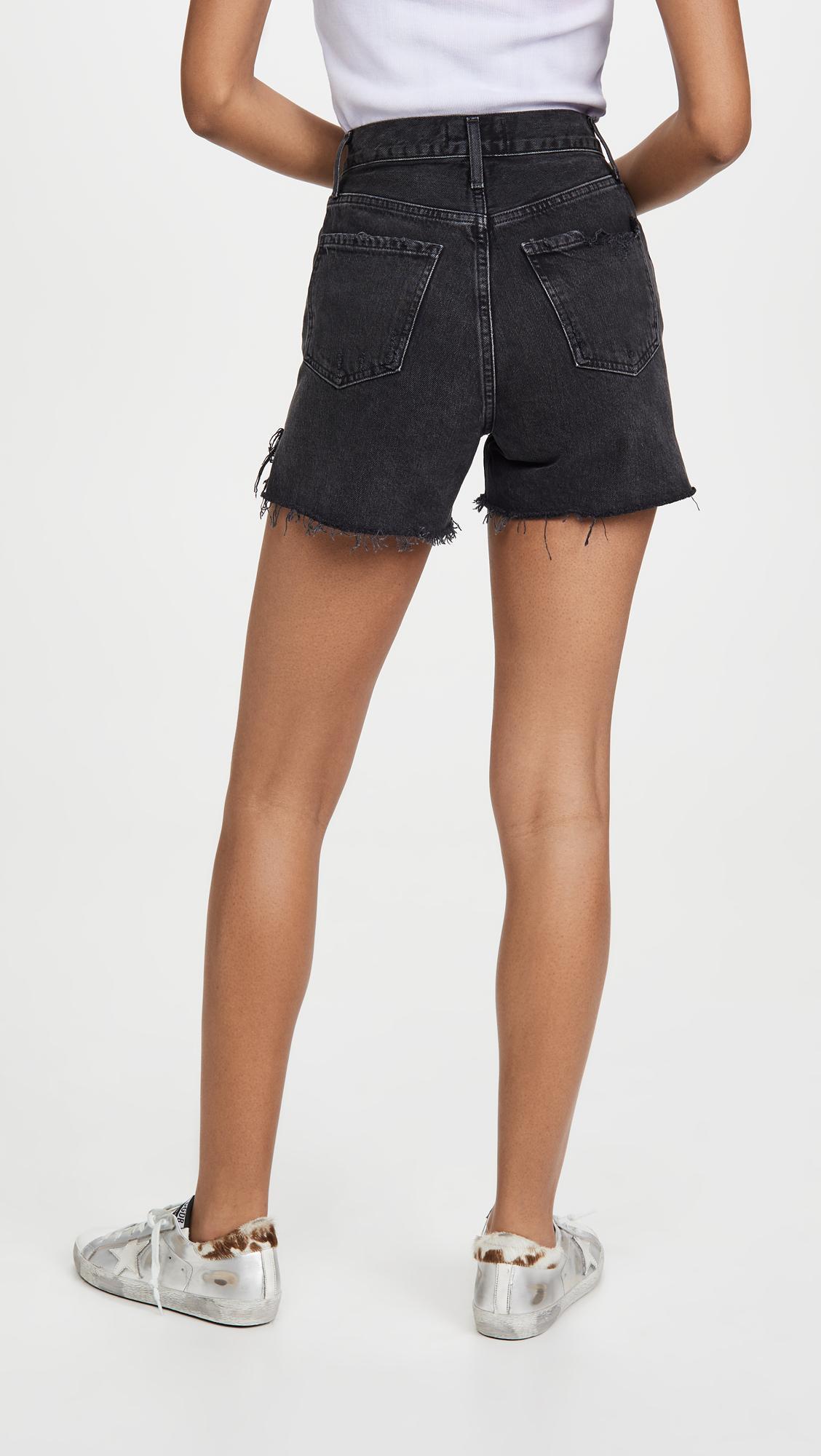 Agolde Denim Dee Super High Rise Shorts 