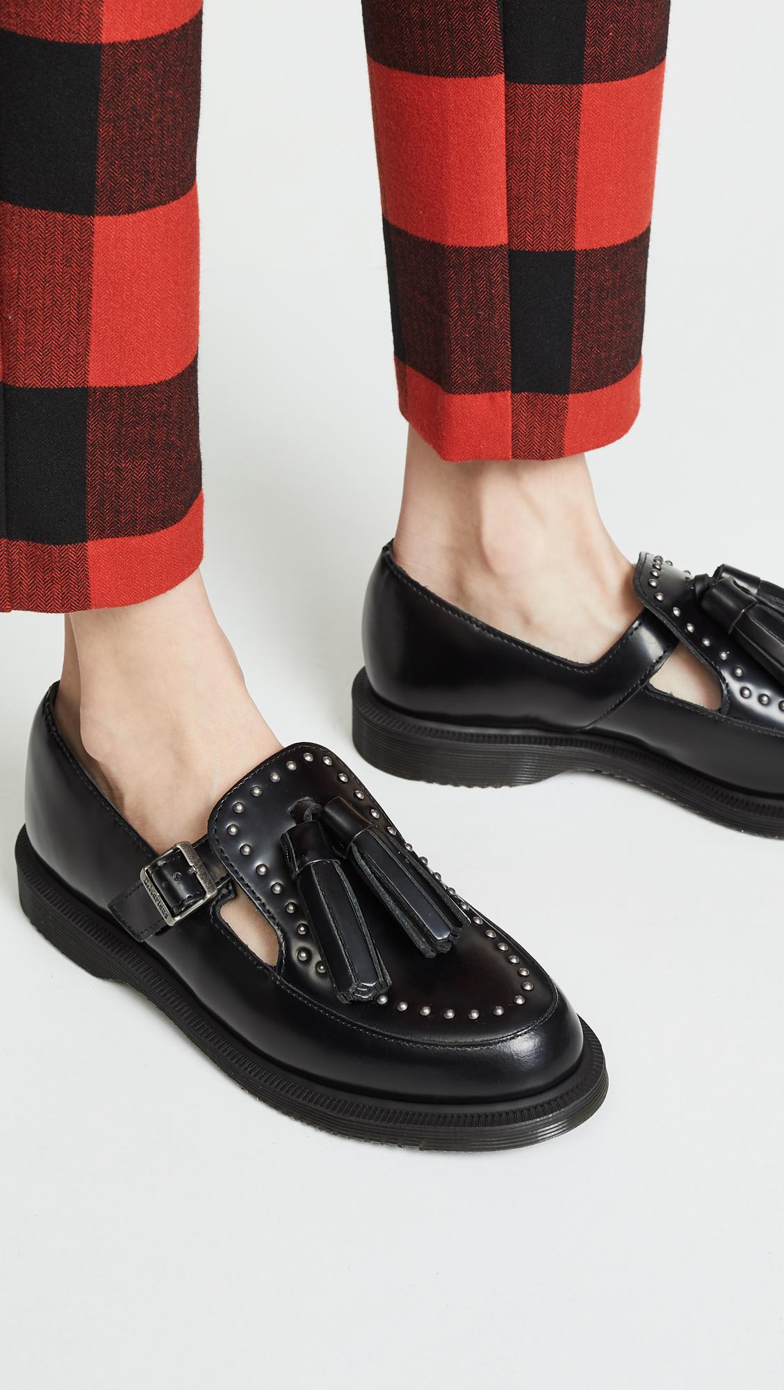 Dr. Martens Leather Gracia Stud Mary Jane Shoes in Black | Lyst
