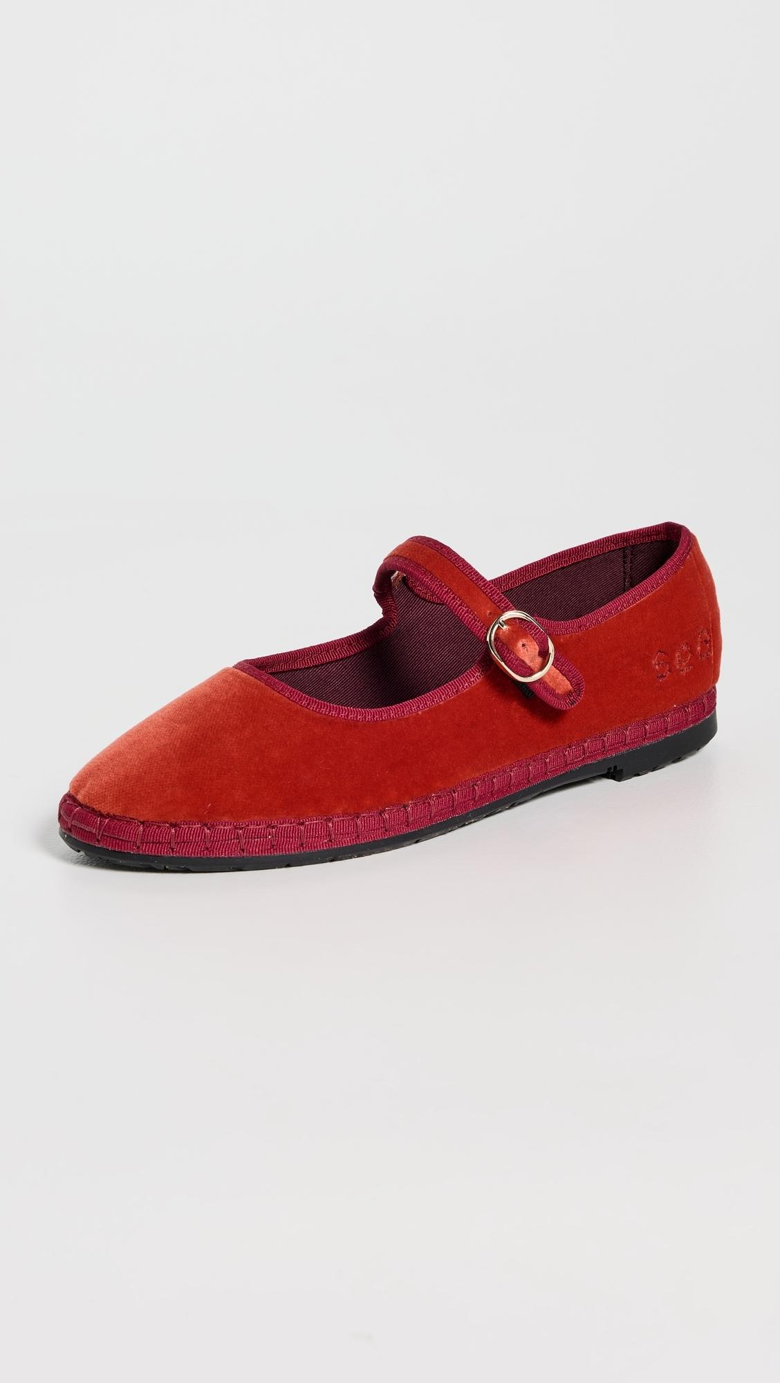 Designer Red Mary Janes Pumps and Flats for Women Up to 40% off