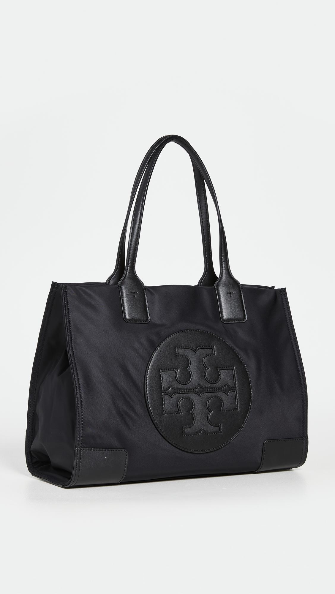 tory burch ella mini tote black
