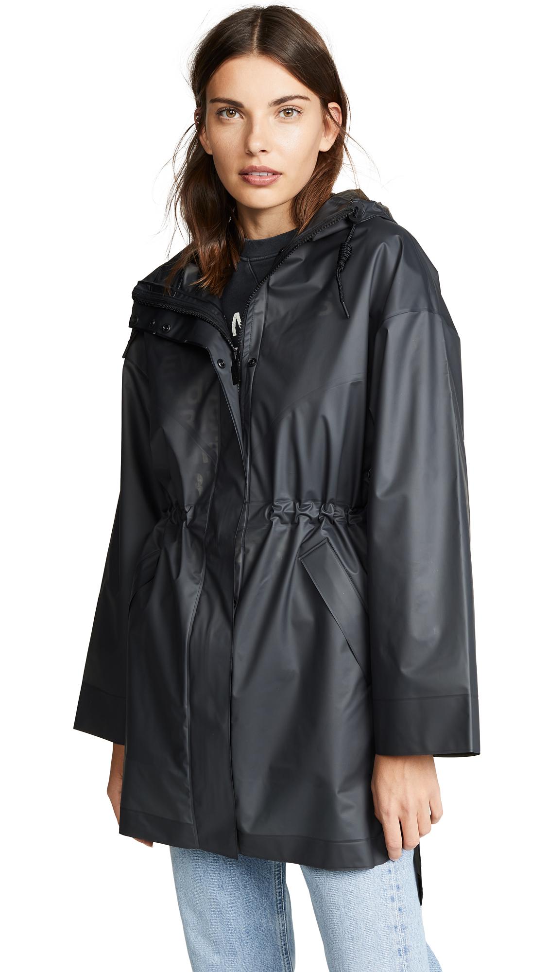 HUNTER Vinyl Oversized Raincoat in Black | Lyst