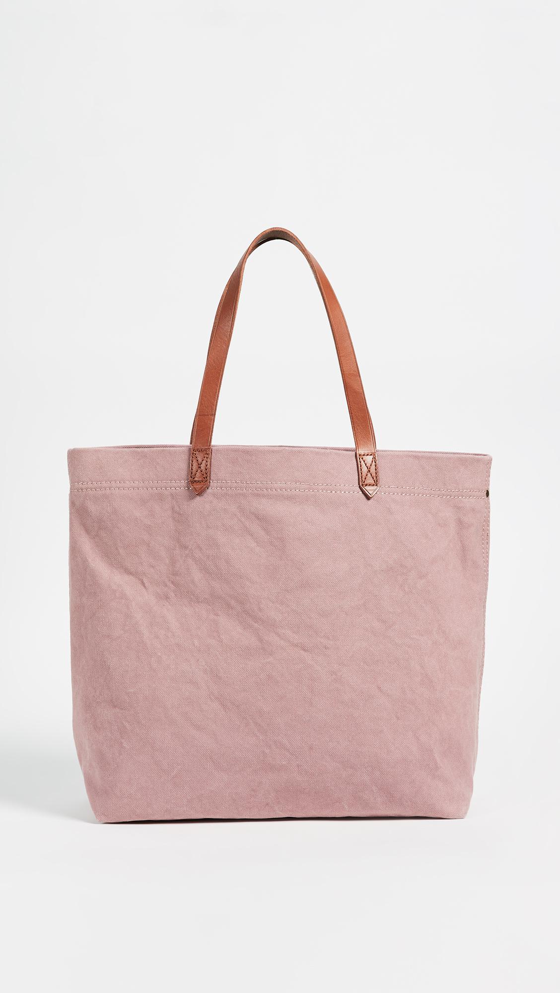 Madewell Canvas Transport Tote in Pink | Lyst