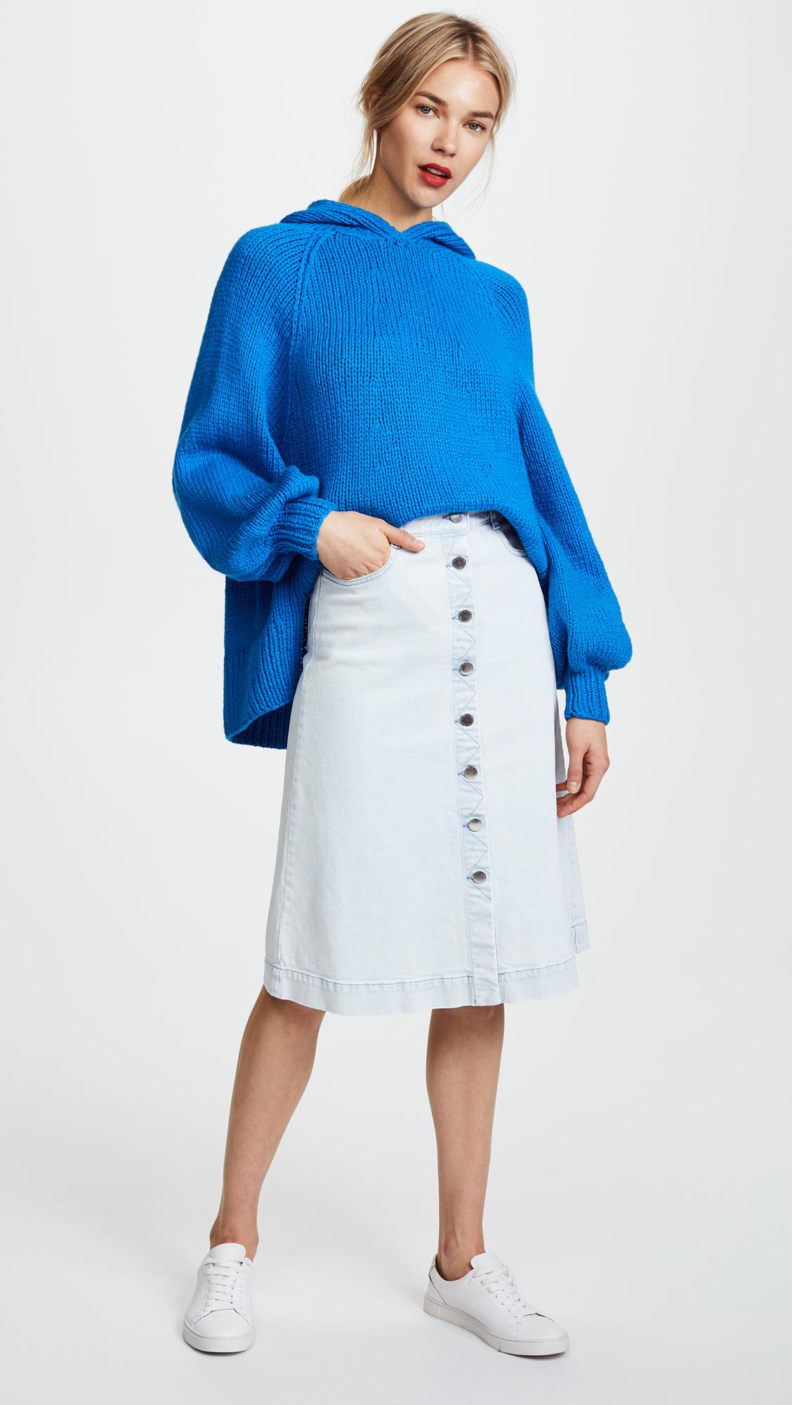 Stella McCartney Sylvia Denim Skirt in Blue Denim (Blue) - Lyst