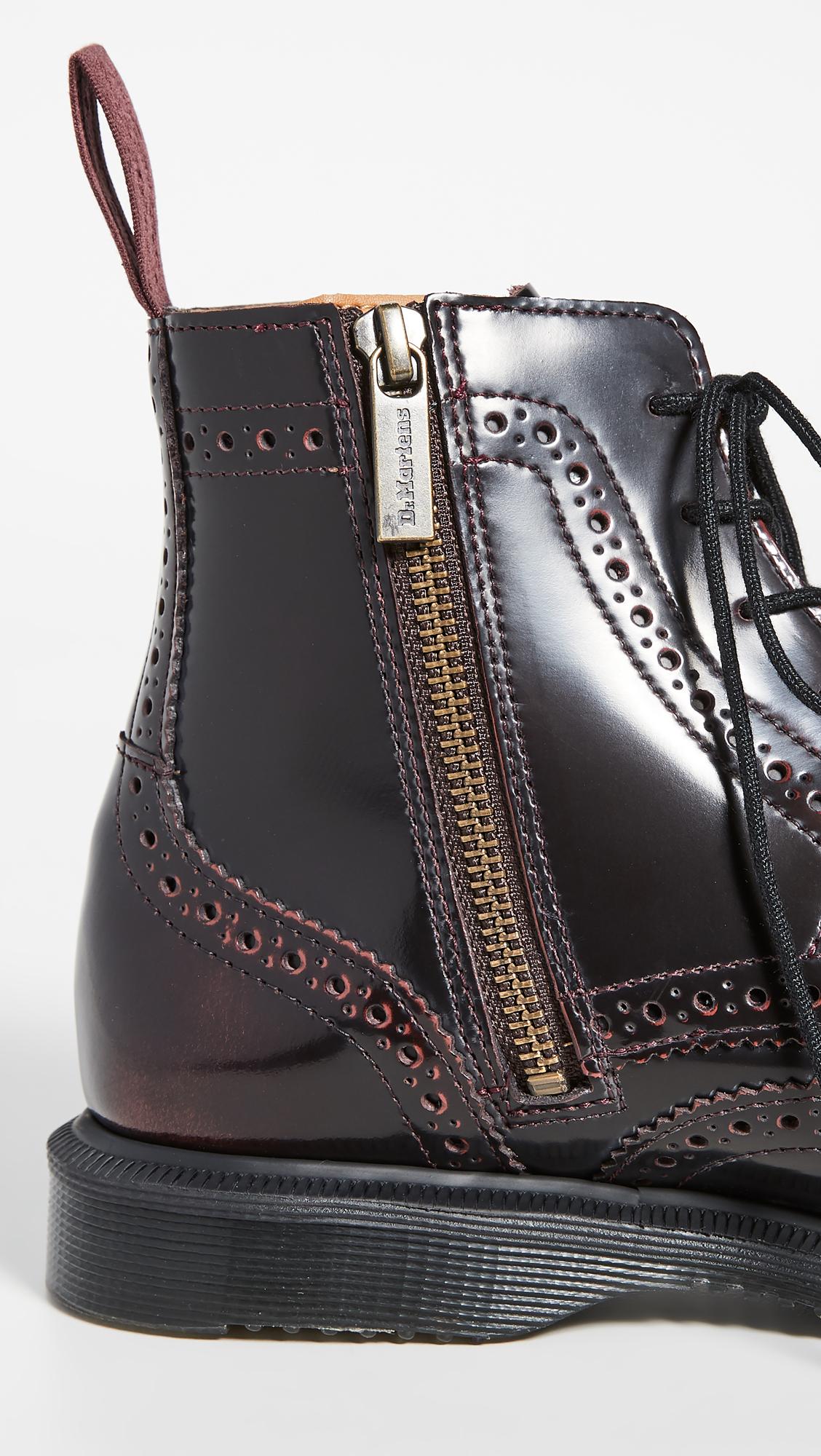 dr marten delphine brogue boot