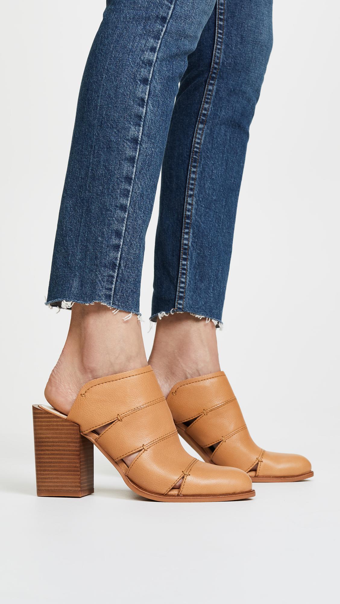 dolce vita atira block heel mules